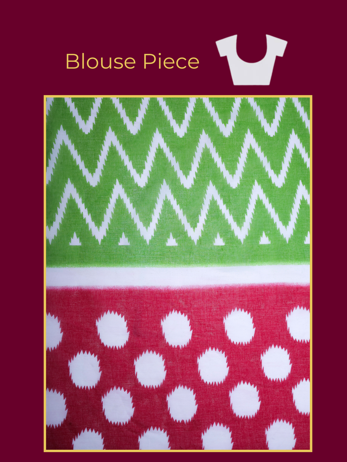 Soft Cotton Geometric Green Saree