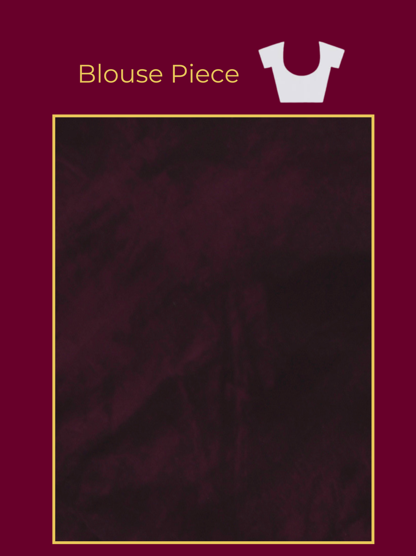 Embroidered Velvet Burgundy Saree