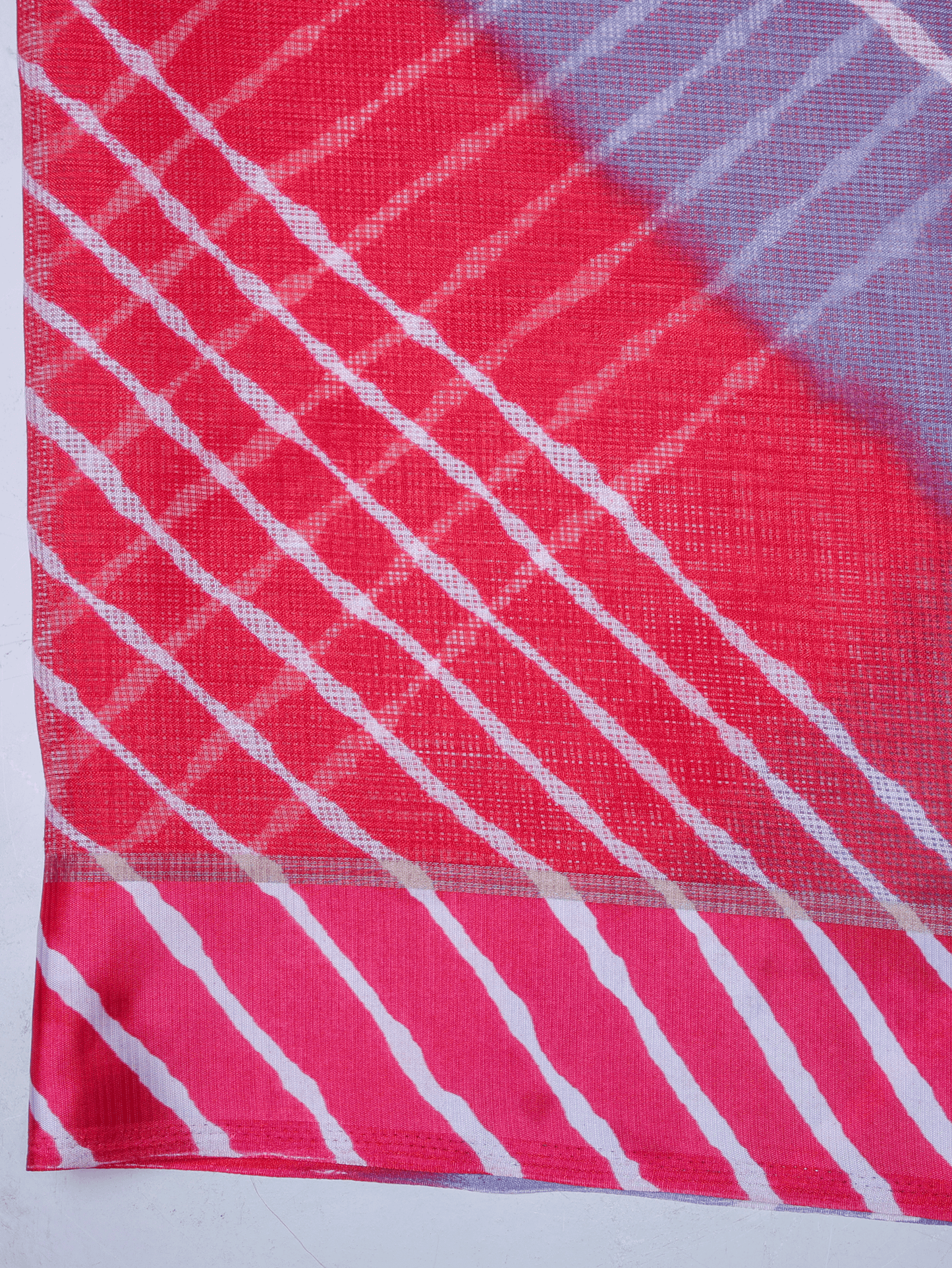Kota Doria Leheriya Multicolor Saree