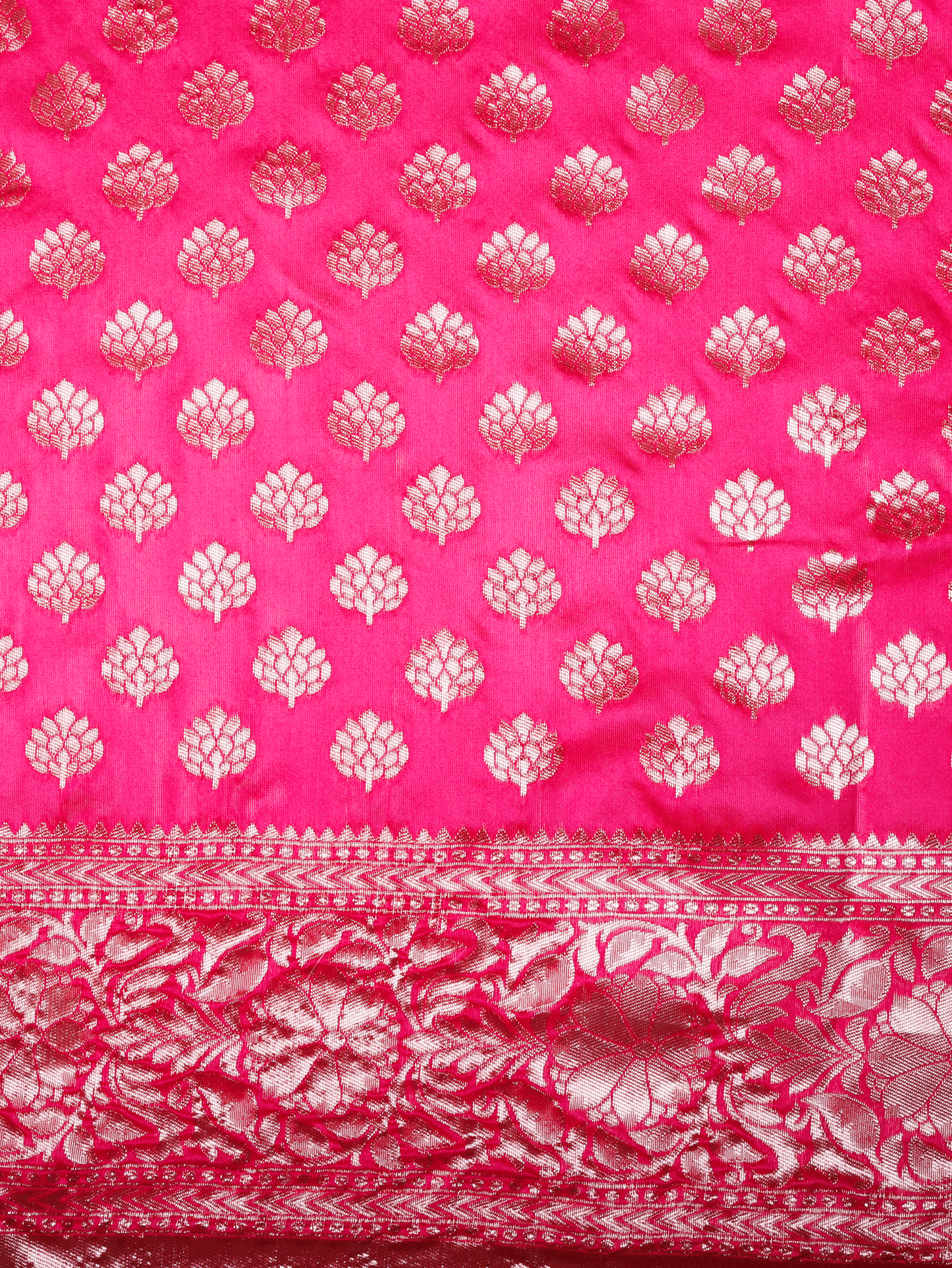 Brocade Fuchsia Saree
