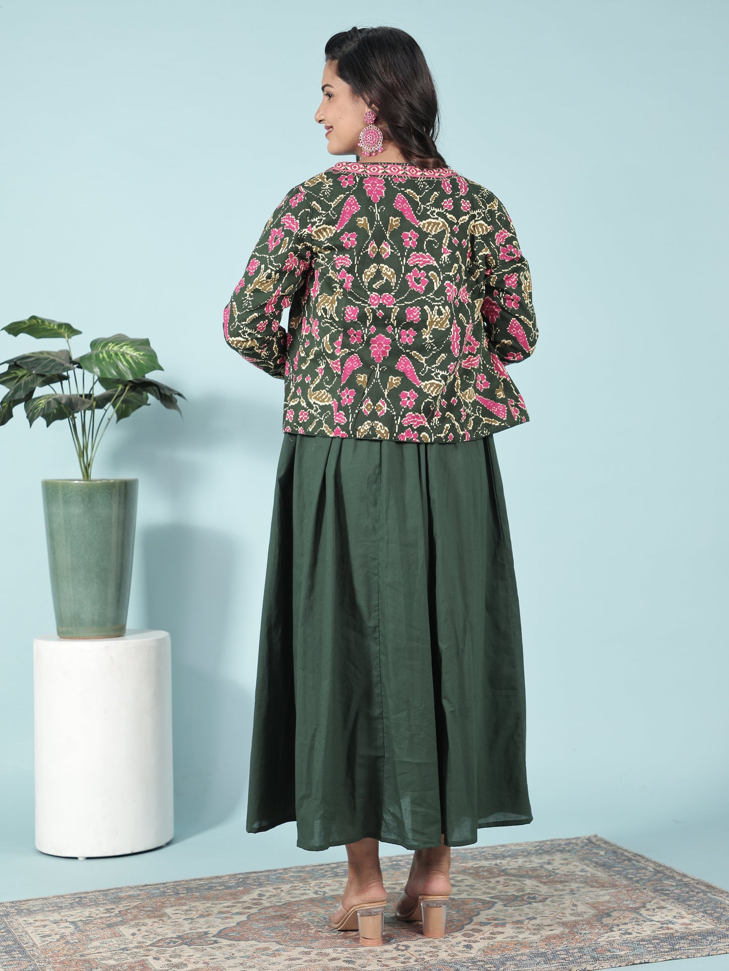 Soft Cotton Ikat Multicolor Jacket