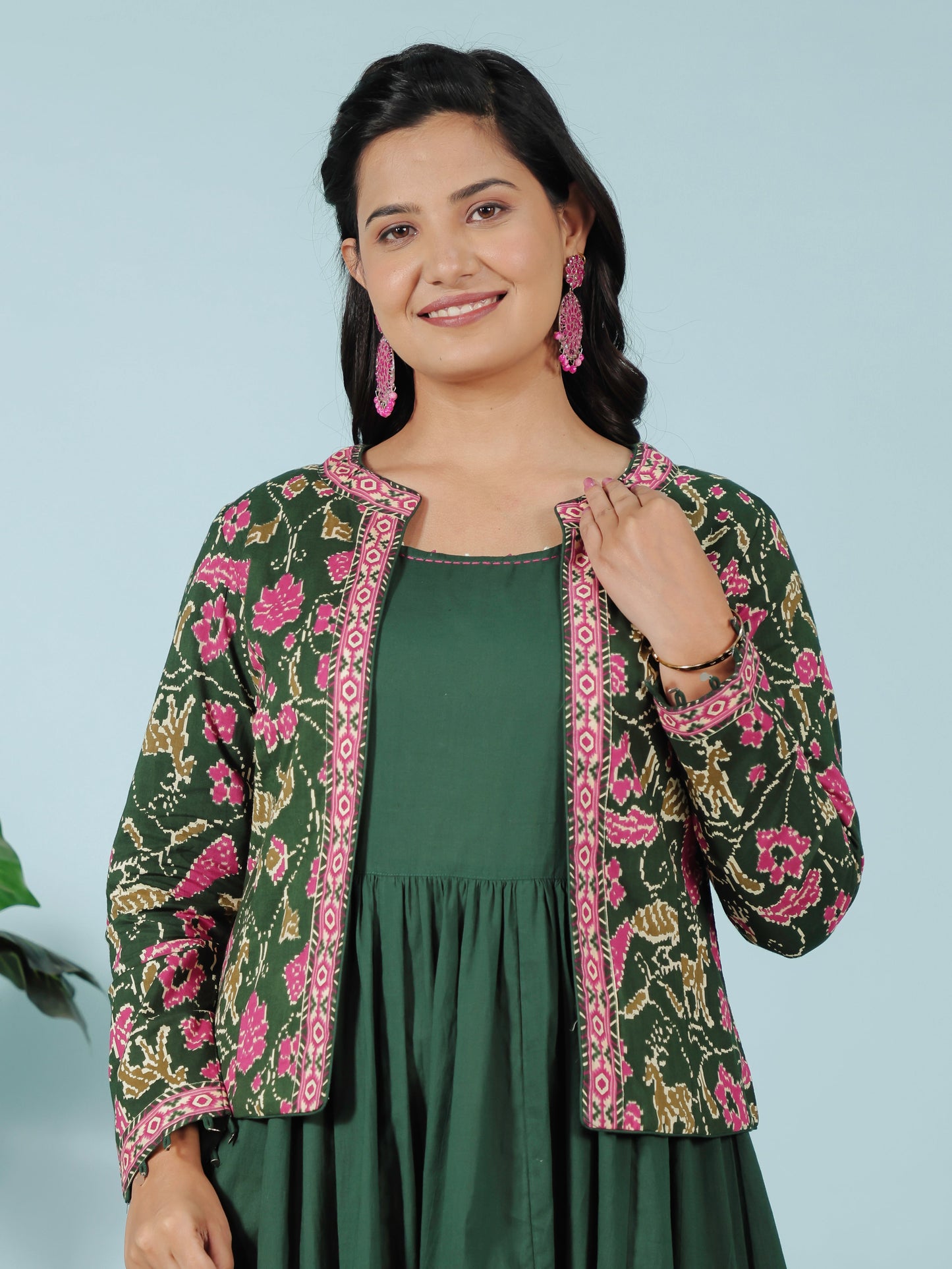 Soft Cotton Solid Green Kurta