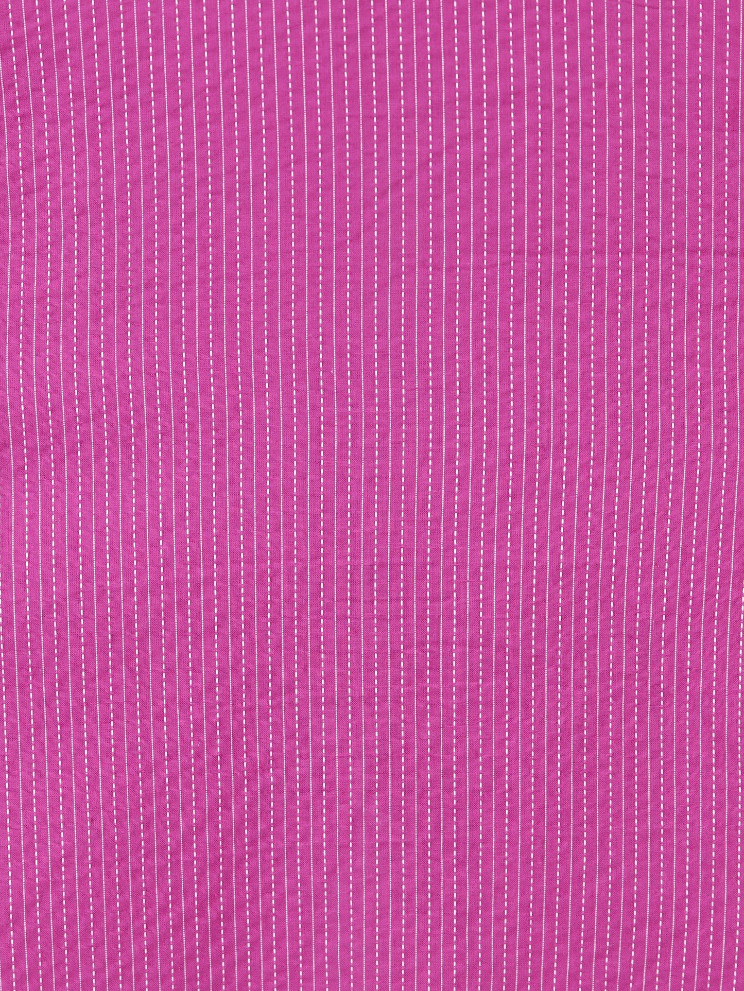 Embroidered Kantha Cotton Solid Straight Purple Kurta