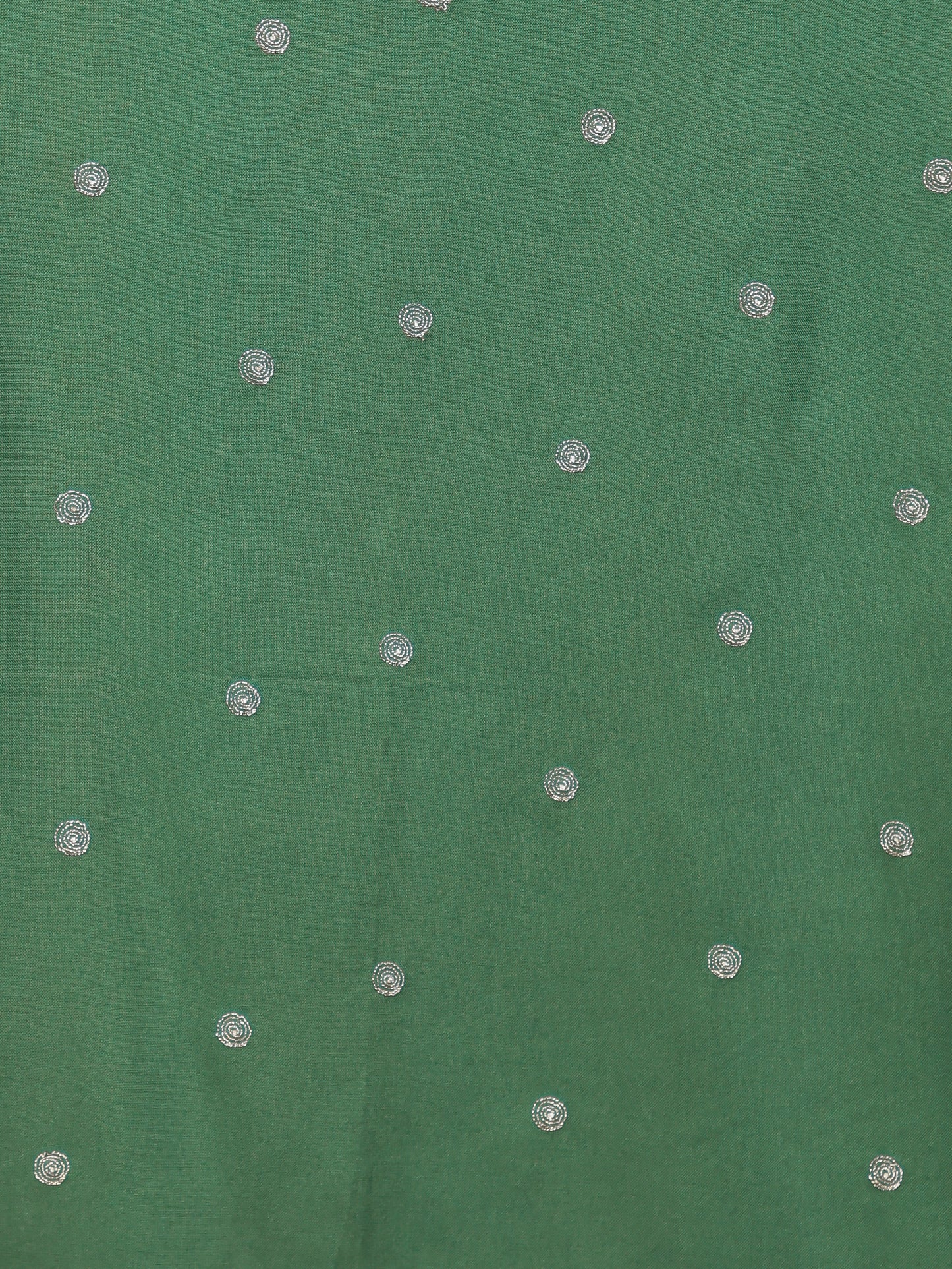 Embroidered Viscose Solid Kaftan Green Kurta