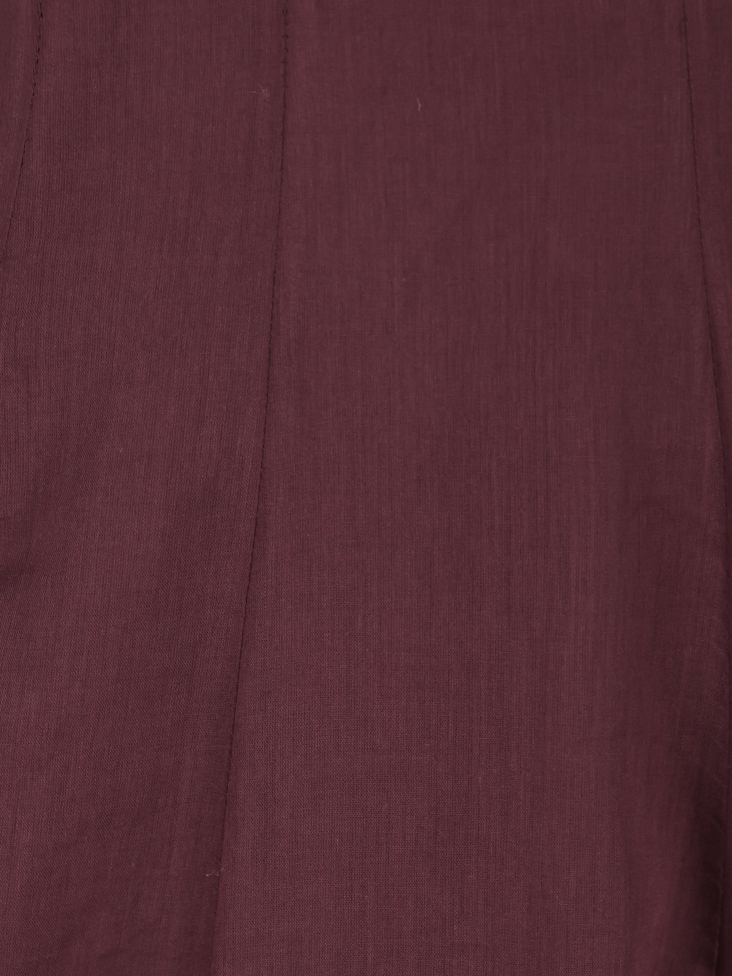 Embroidered Cotton Voile Solid Anarkali Brown Kurta