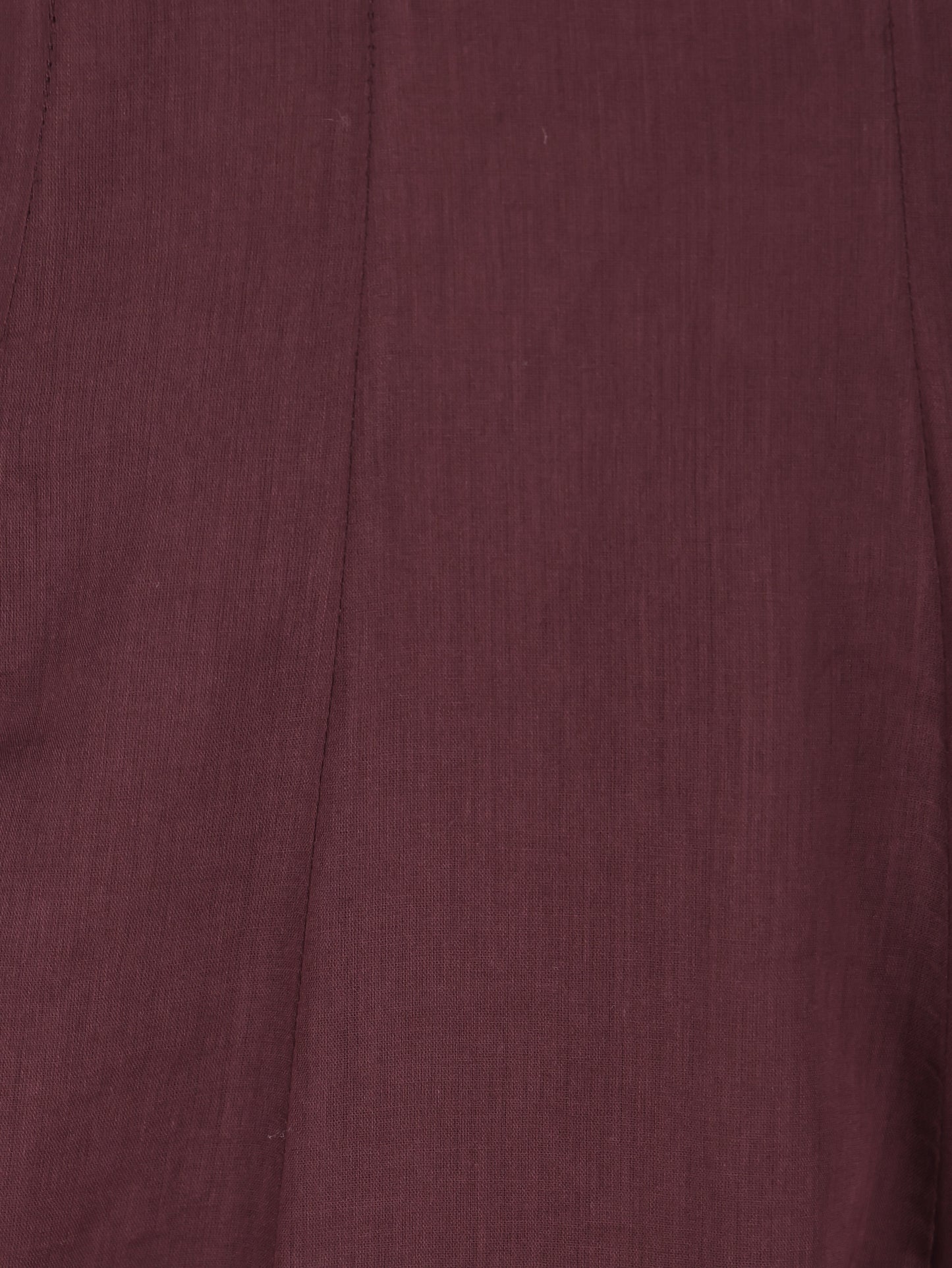 Embroidered Cotton Voile Solid Anarkali Brown Kurta