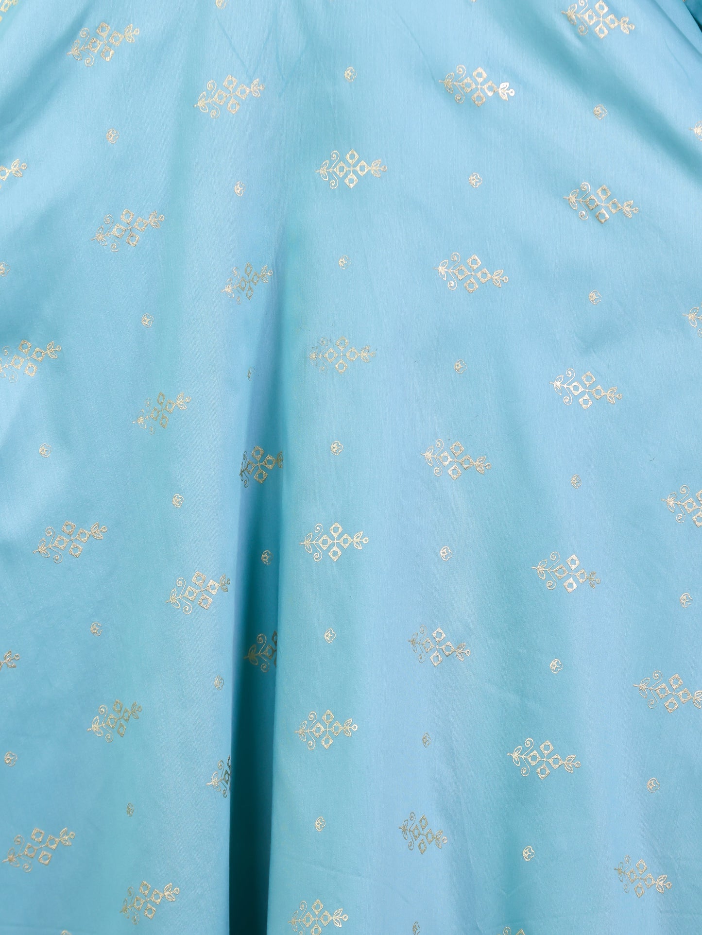Embroidered Roman silk Gold foil Anarkali Green Kurta
