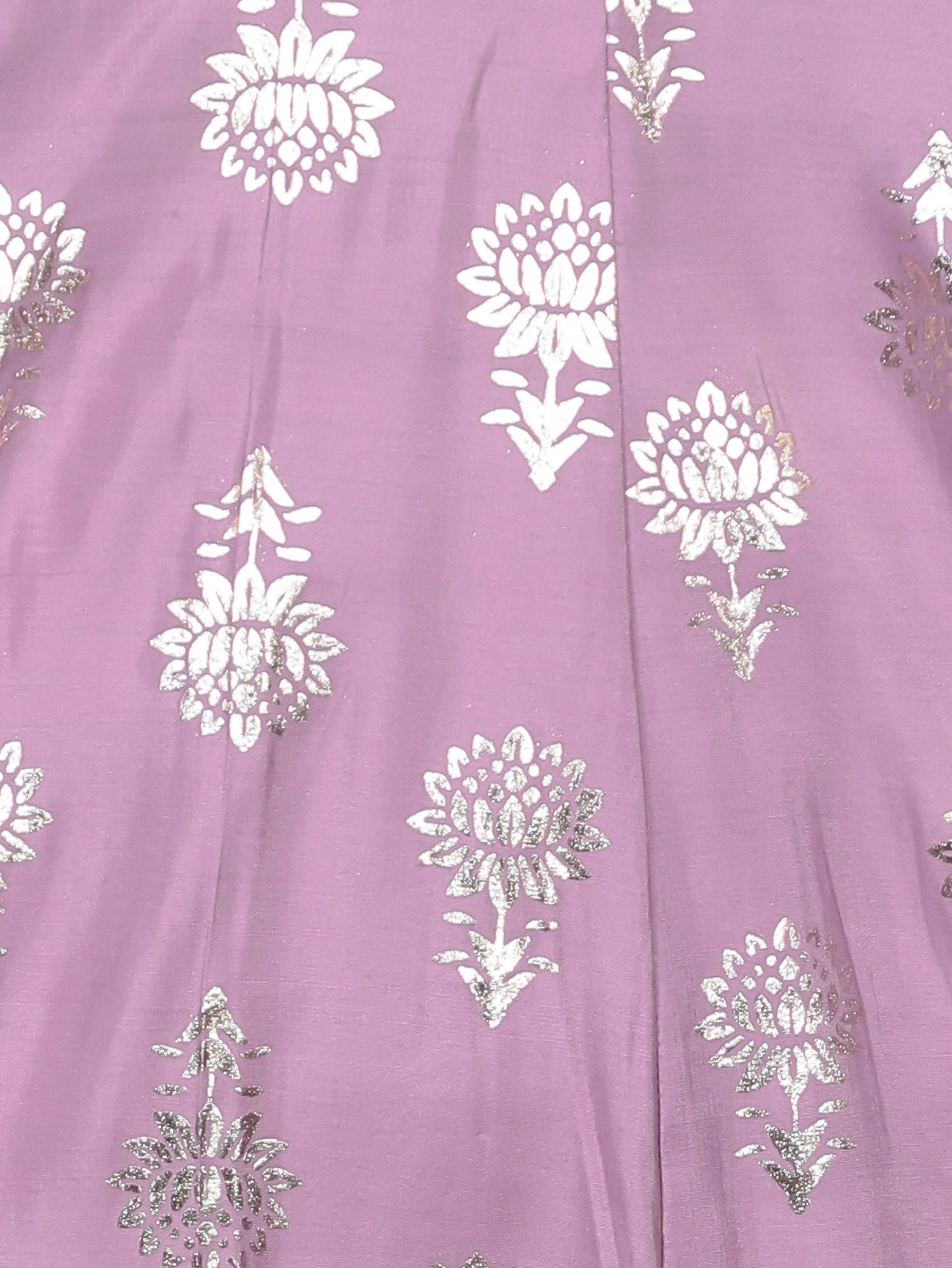 Embroidered Romen silk Gold foil Angrakha Purple Kurta