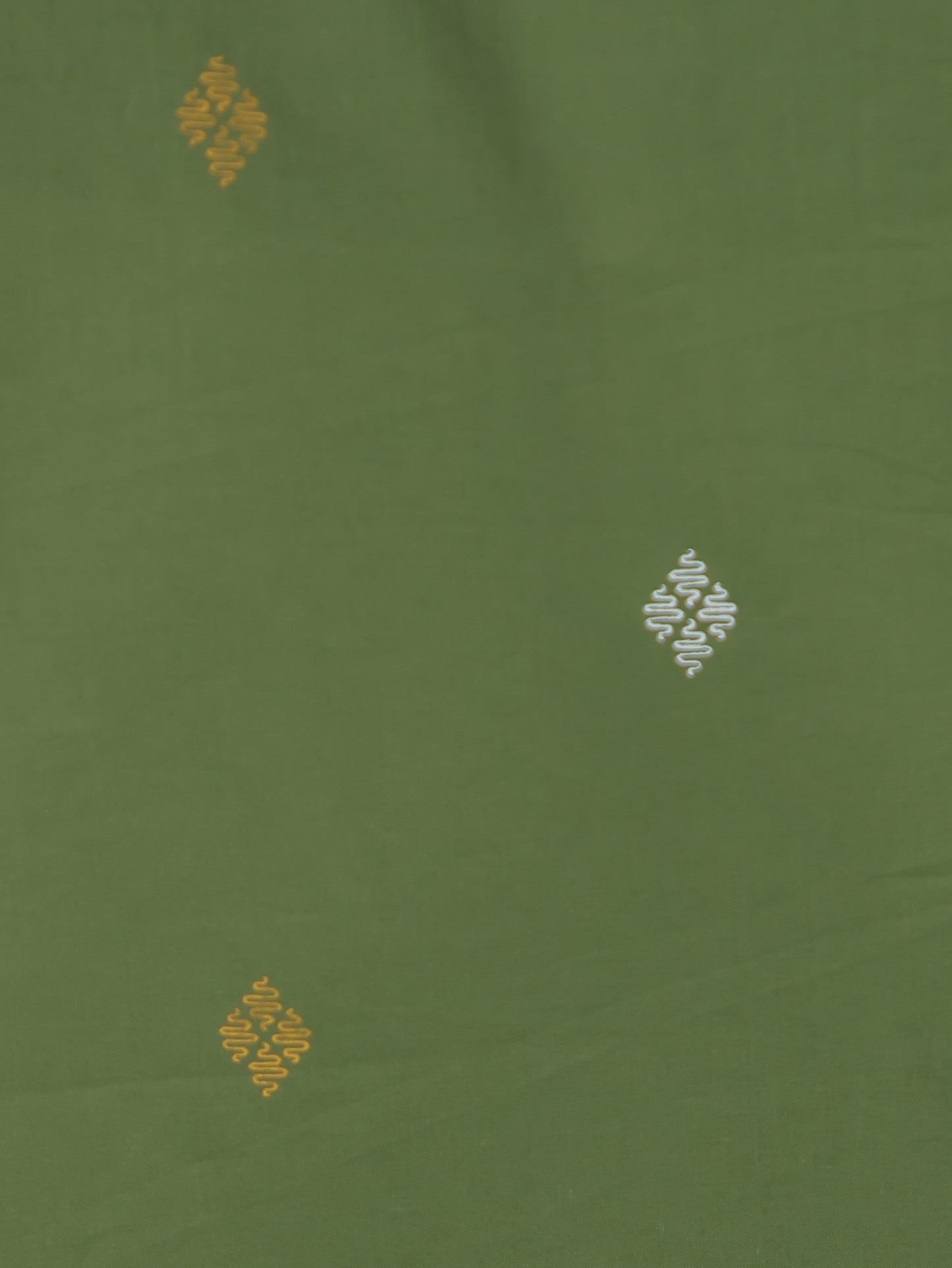 Soft Cotton Geometric Straight Green Kurta