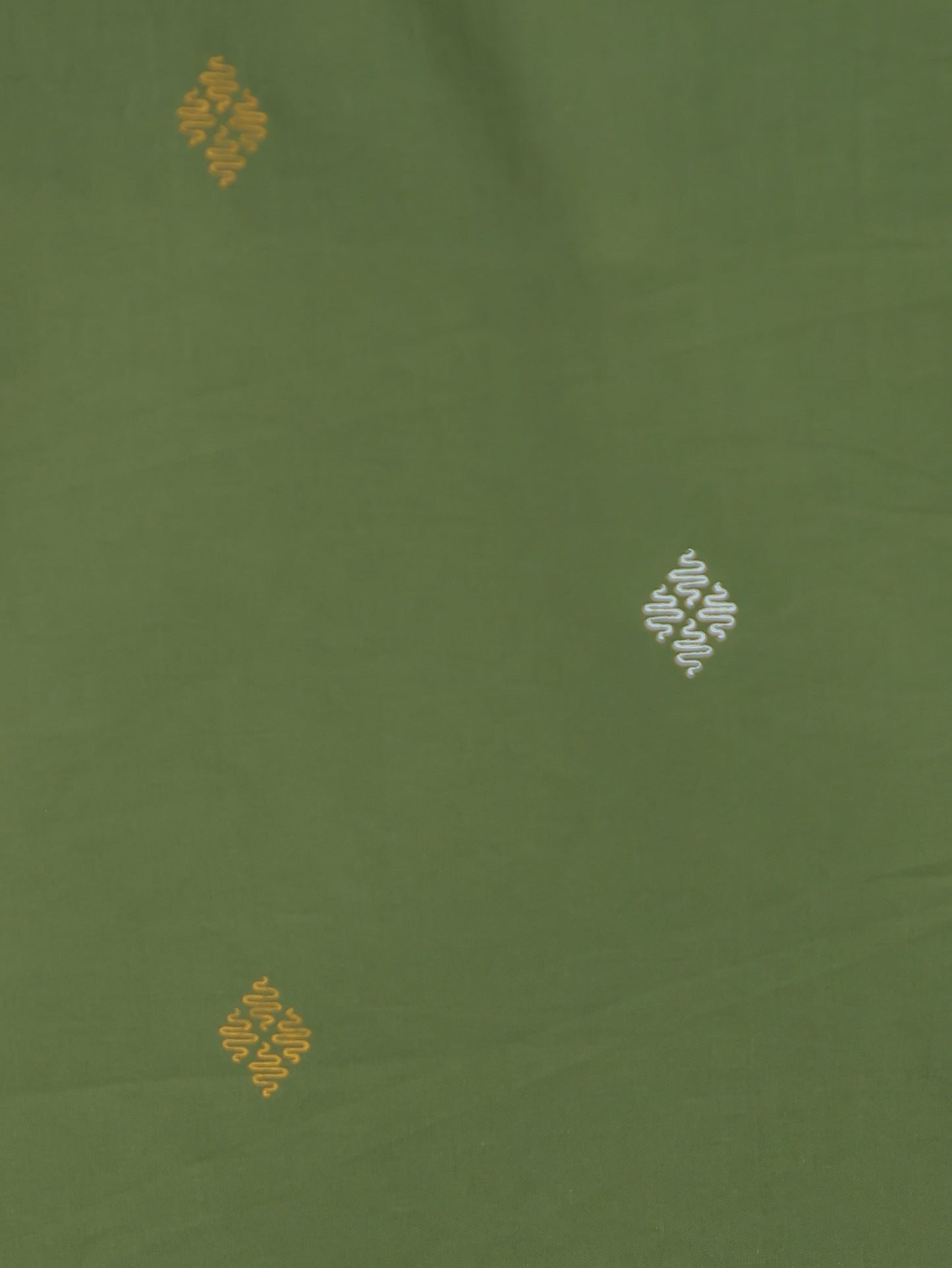Soft Cotton Geometric Straight Green Kurta