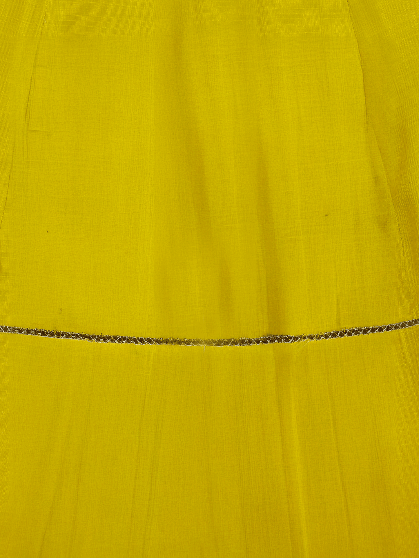 Embroidered Vertigan Solid Anarkali Lemon Yellow Kurta