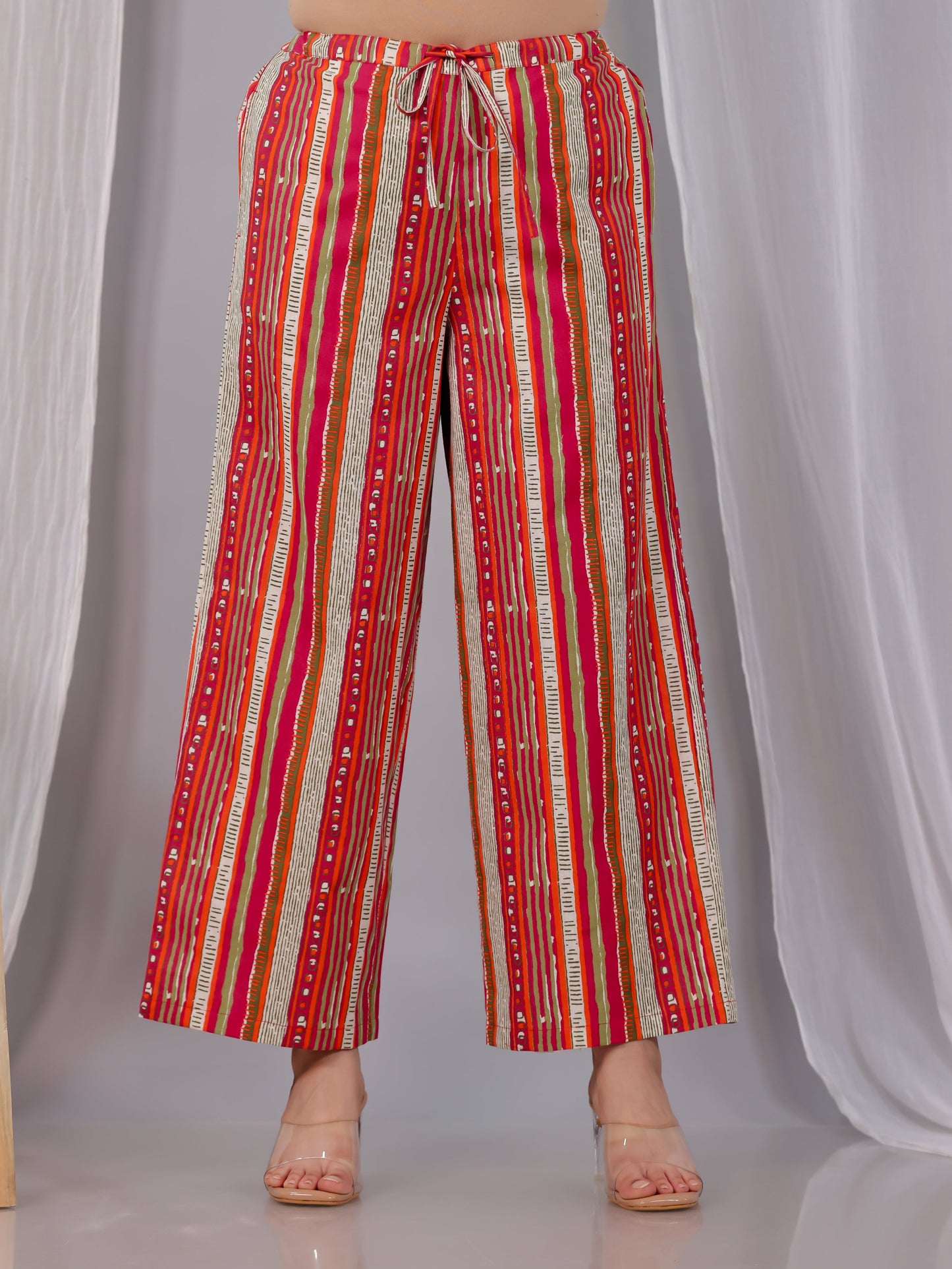 Linen Cotton Floral High Low Off White Kurta