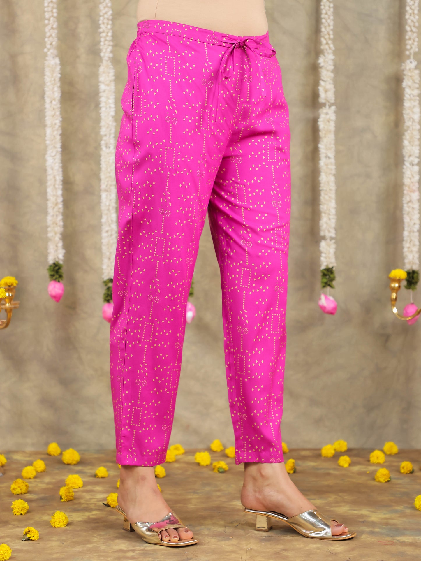 Viscose Solid Straight Pink Kurta