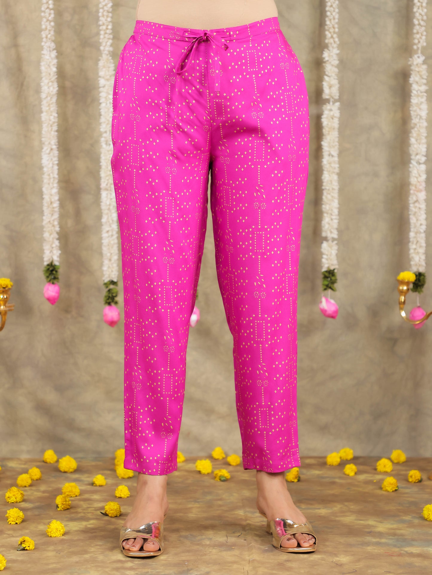 Viscose Solid Straight Pink Kurta