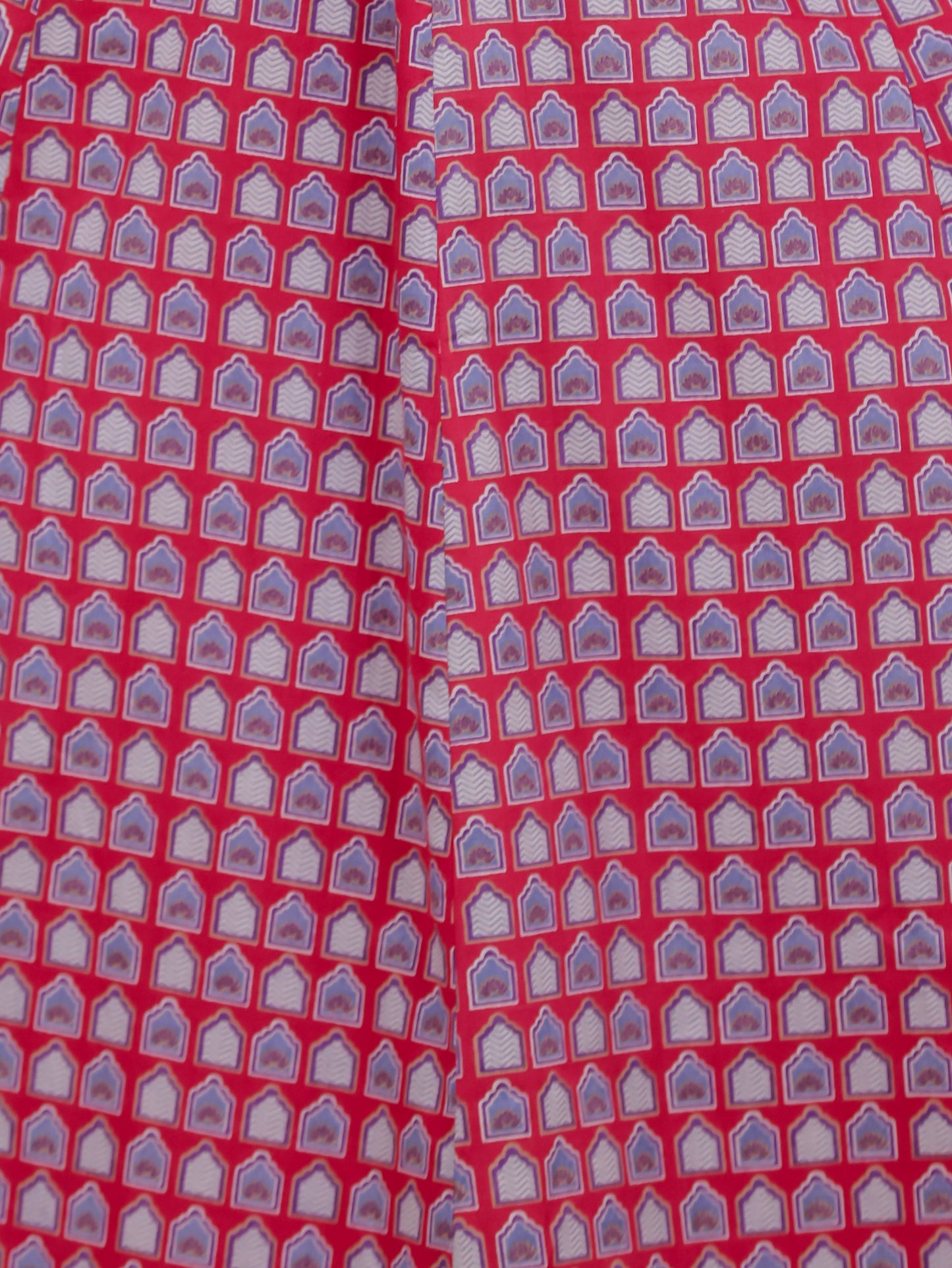Soft Cotton Floral Straight Pink Kurta
