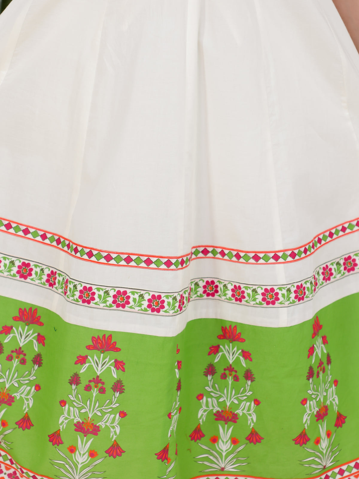 Soft Cotton Solid Anarkali Off White Kurta