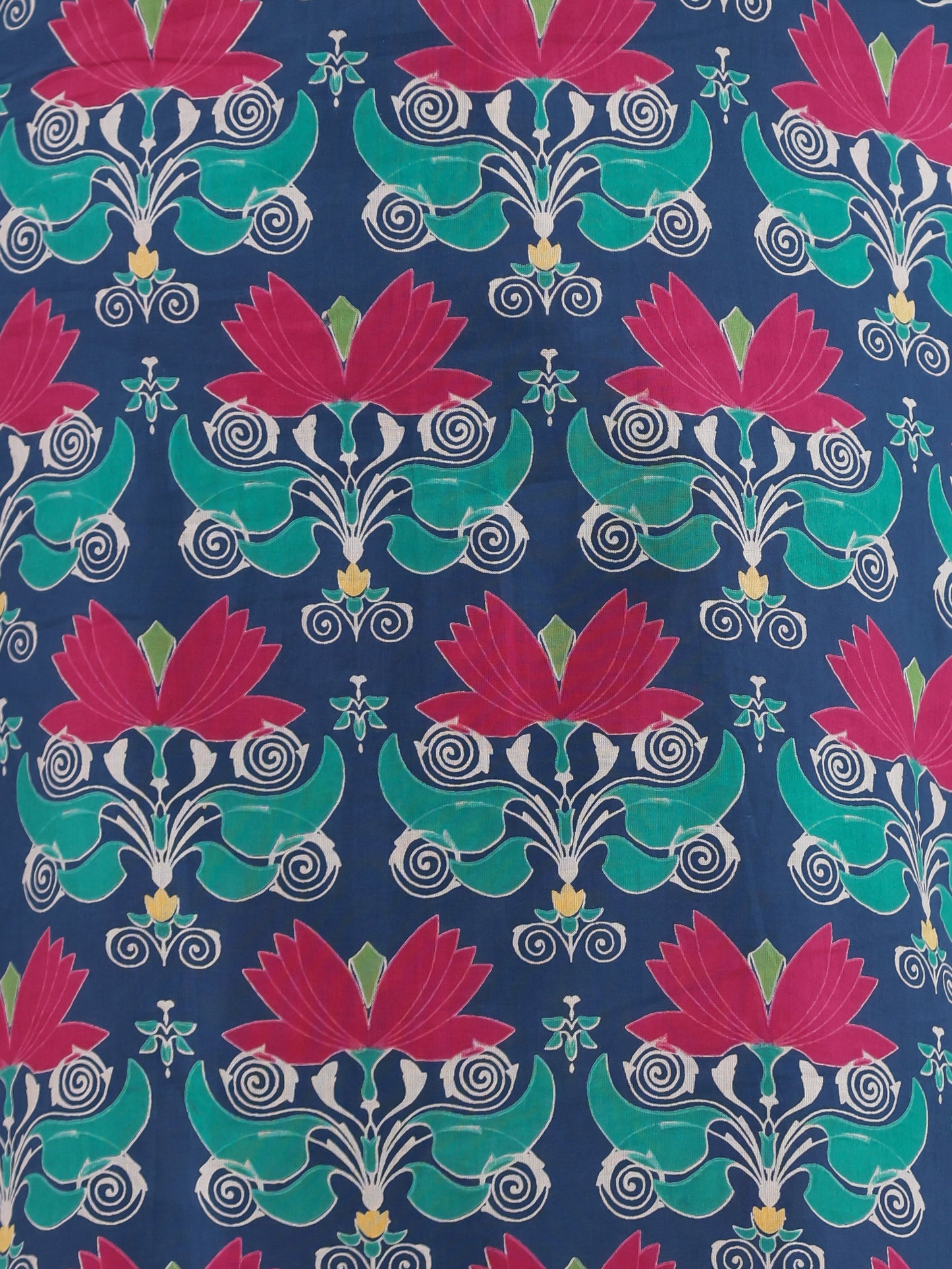 Soft Cotton Geometric Straight Multicolor Kurta