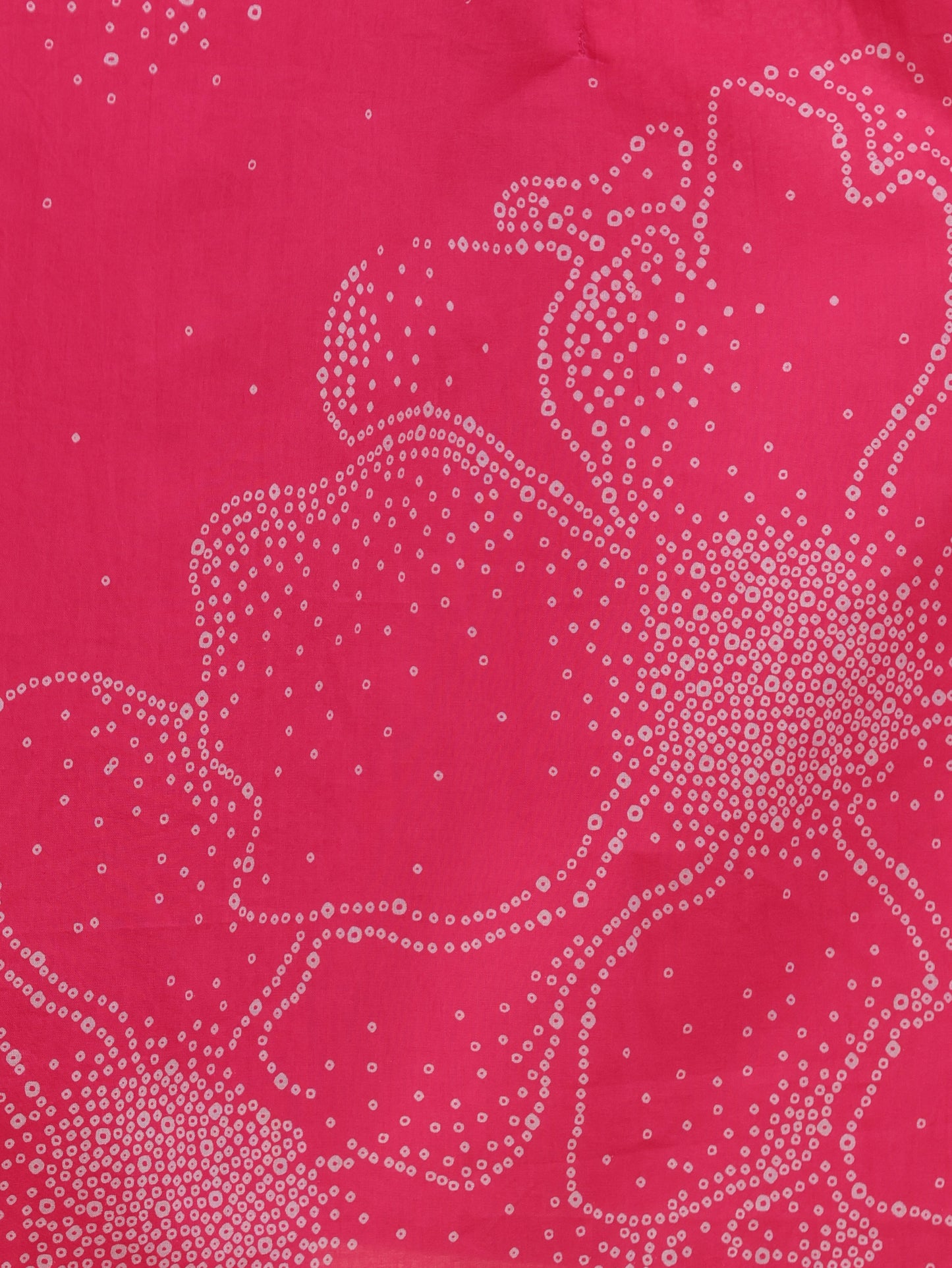 Soft Cotton Floral Placement Print Kaftan Pink Kurta