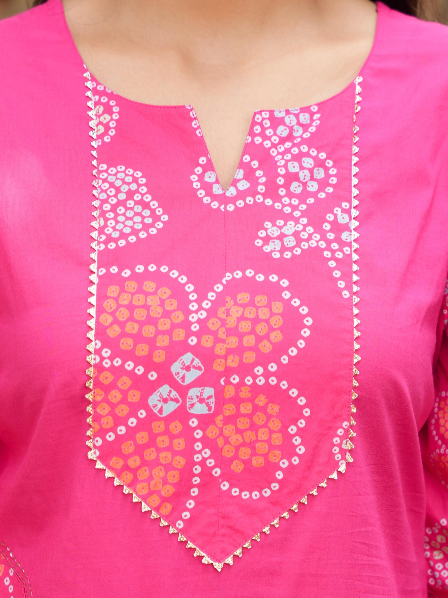 Embroidered Soft Cotton Solid Straight Pink Kurta