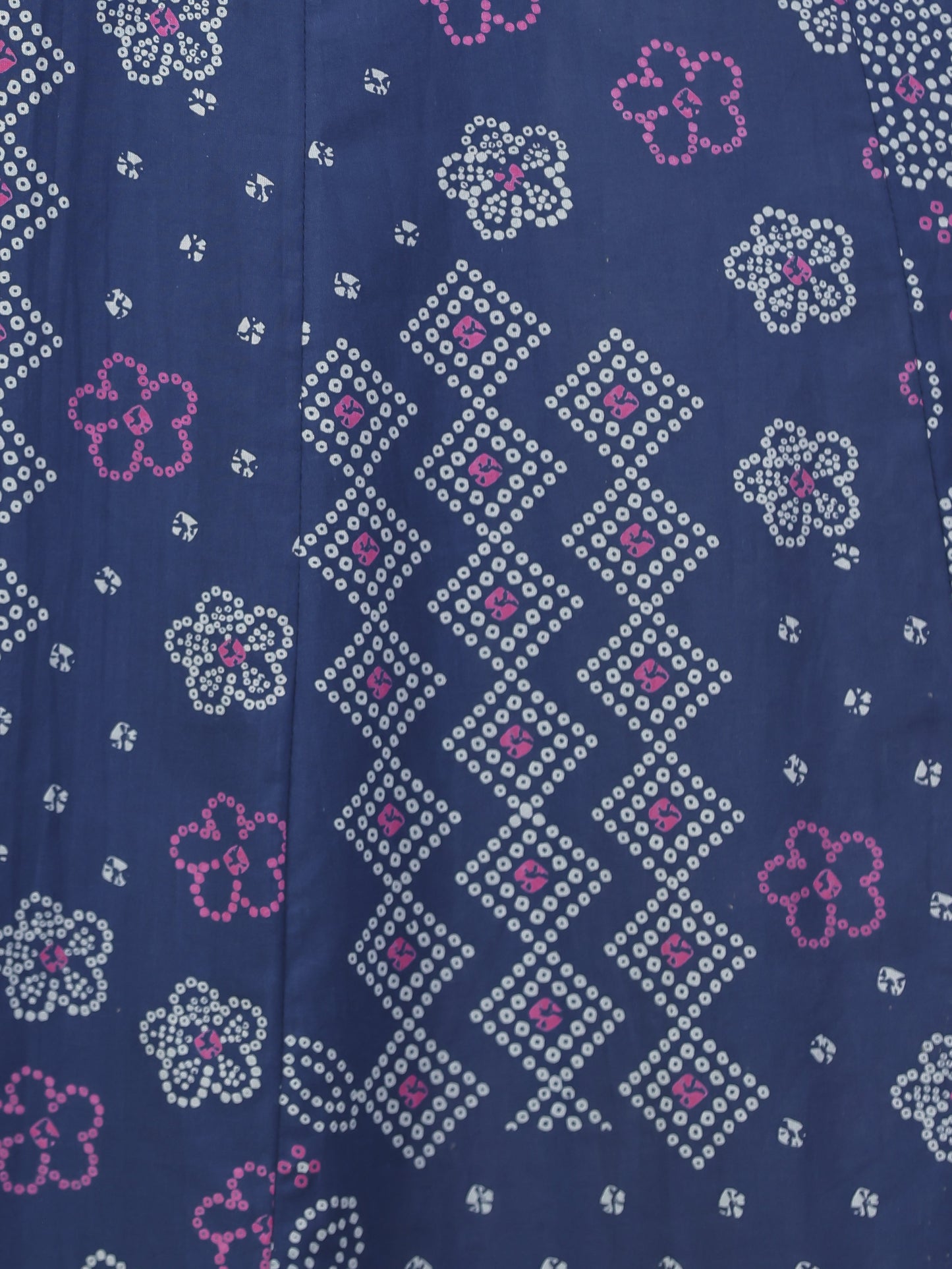 Soft Cotton Bandhani Anarkali Blue Kurta