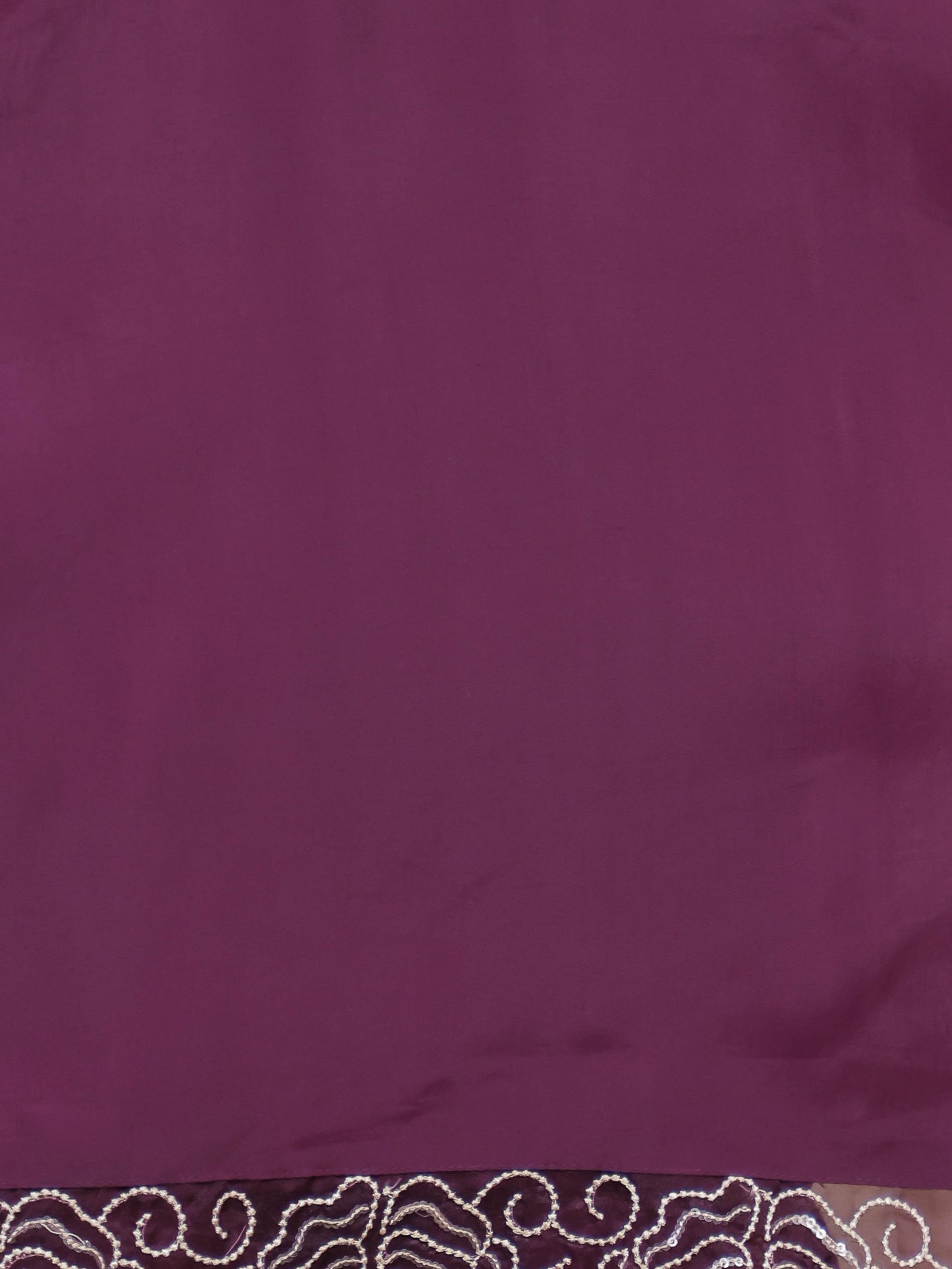 Embroidered Romen silk Solid Purple Kurta