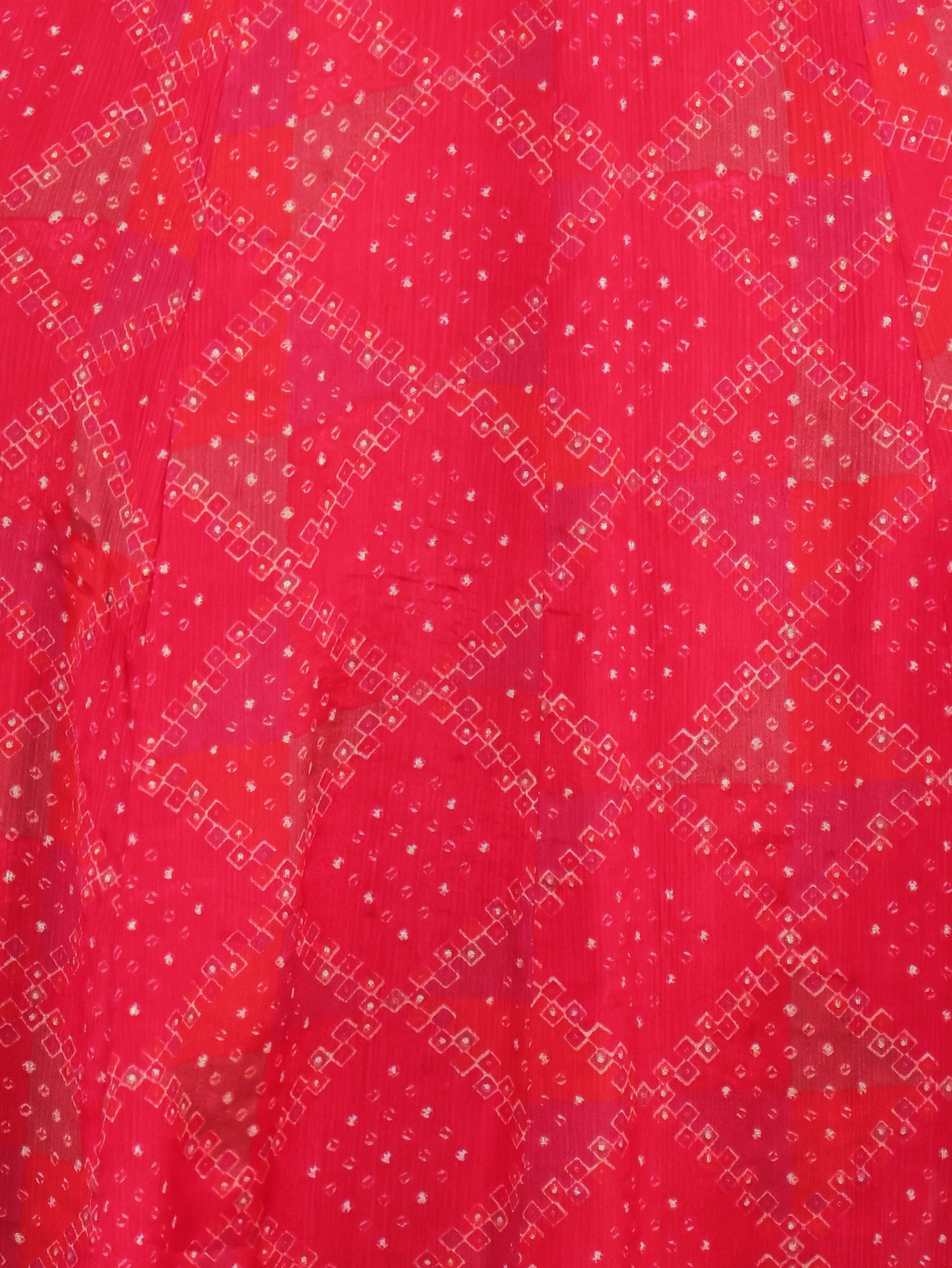 Embroidered Romen silk Geometric Red Kurta
