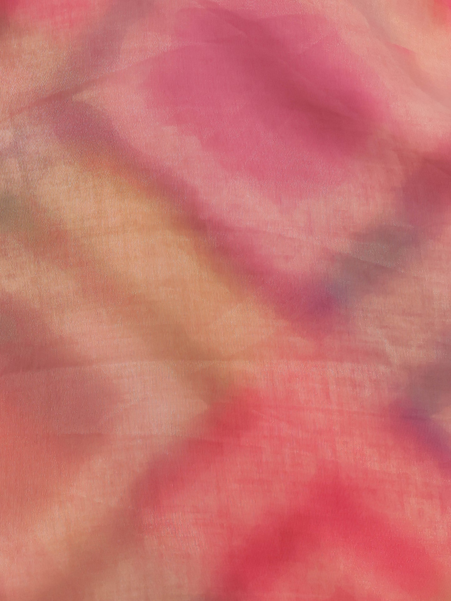 Embroidered Organza Solid Pink Kurta