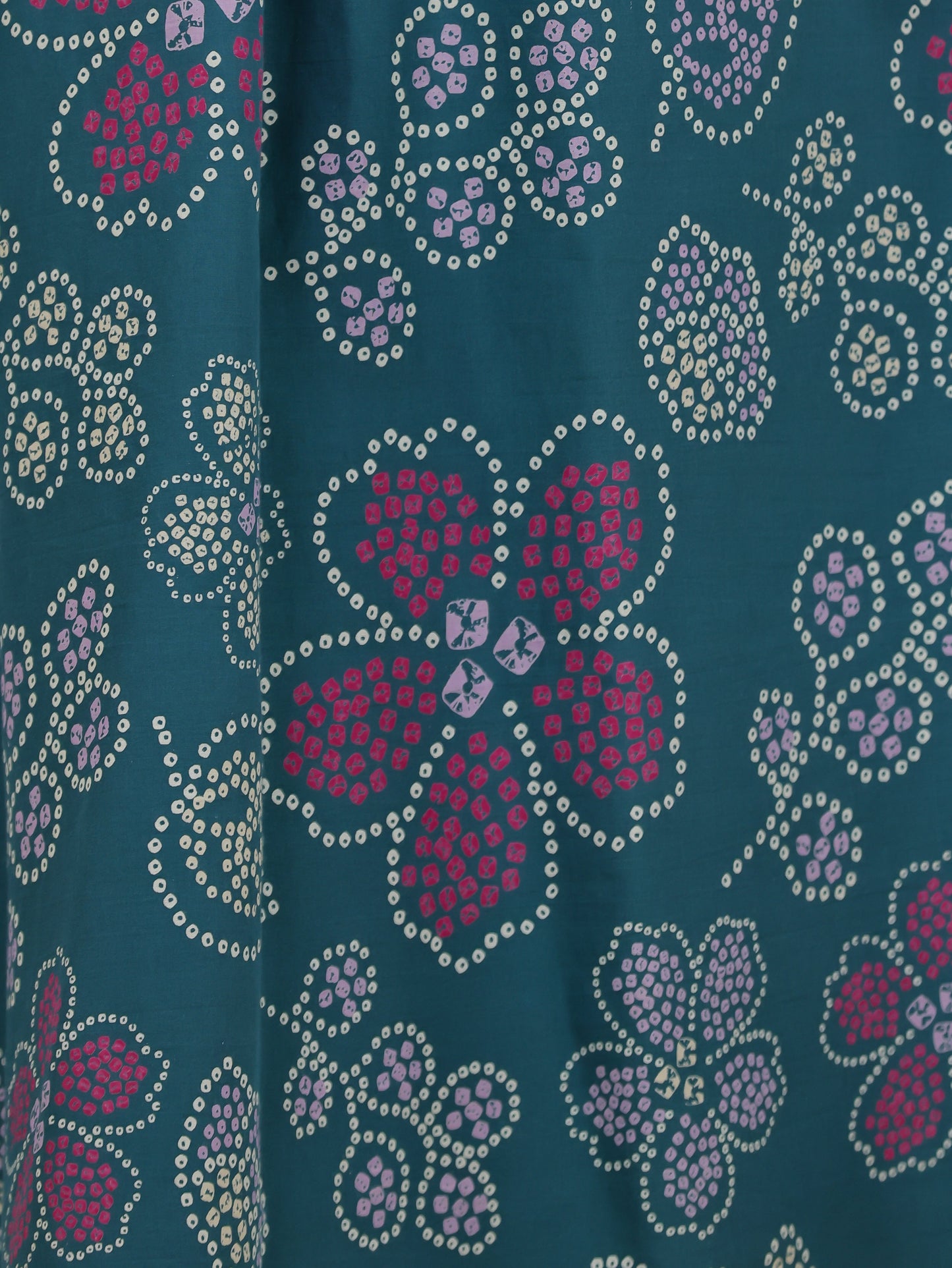 Soft Cotton Bandhani Angrakha Green Kurta