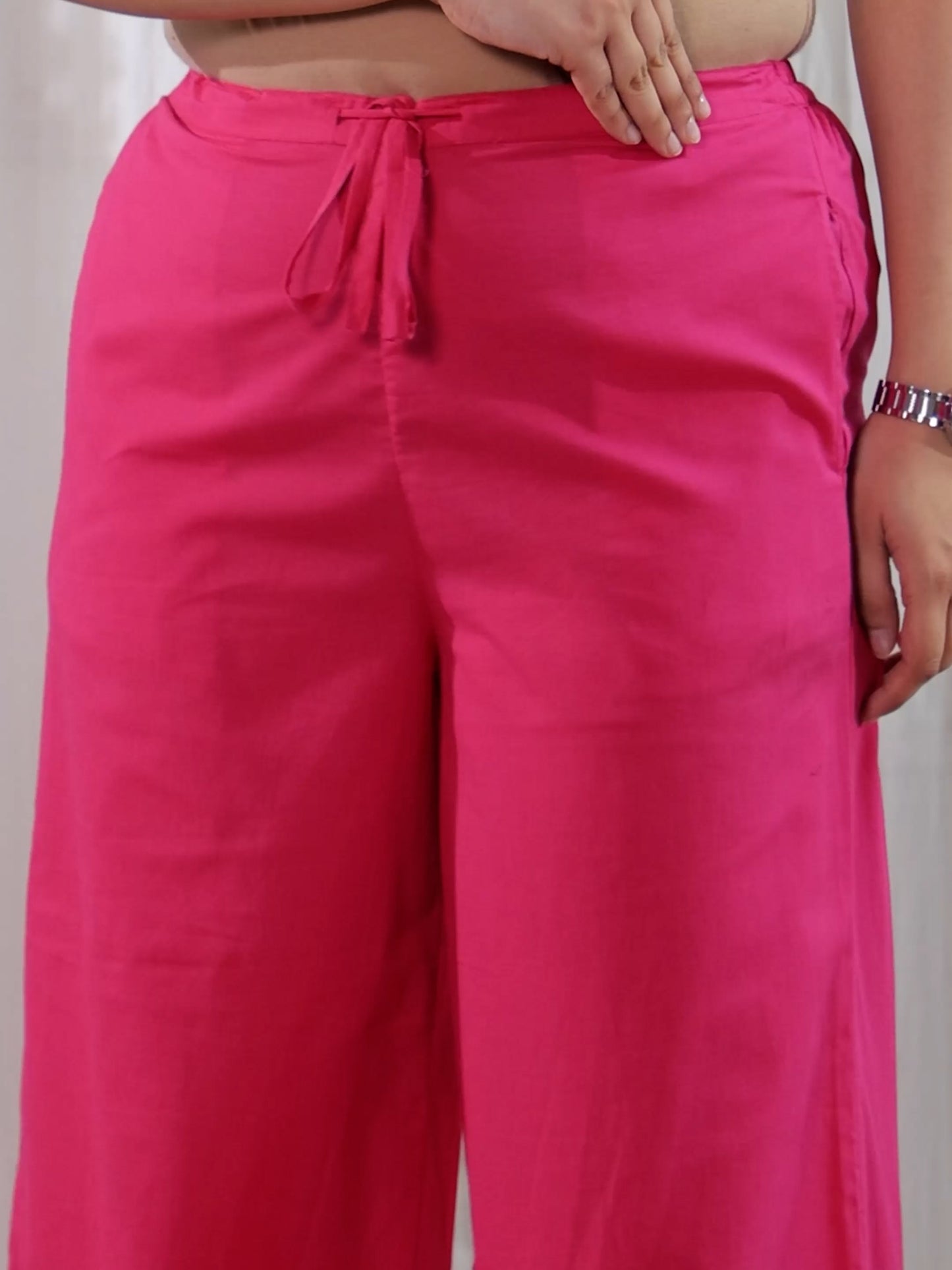 Soft Cotton Bandhani Straight Pink Kurta