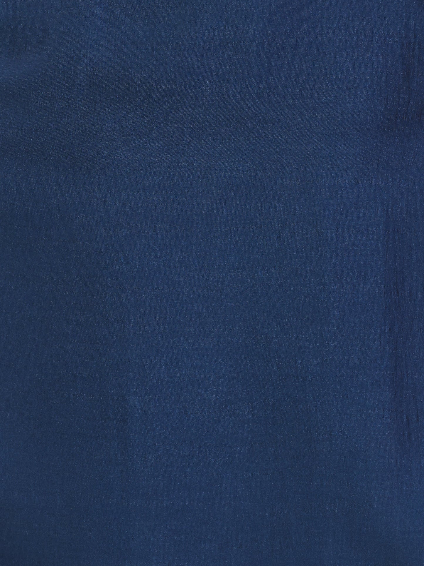 Embroidered Blended Silk Solid Straight Blue Kurta