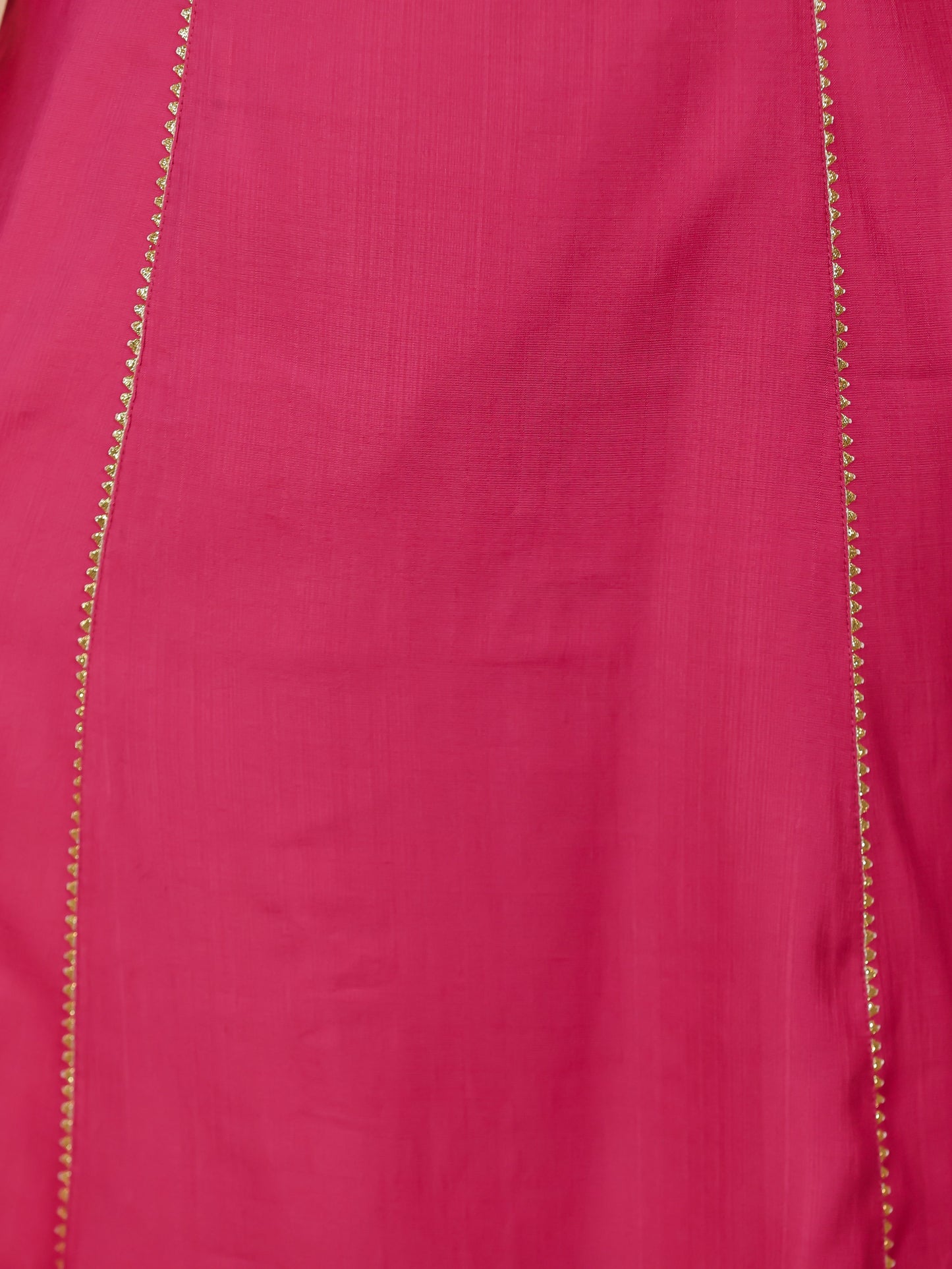Chanderi Solid A-line Pink Kurta
