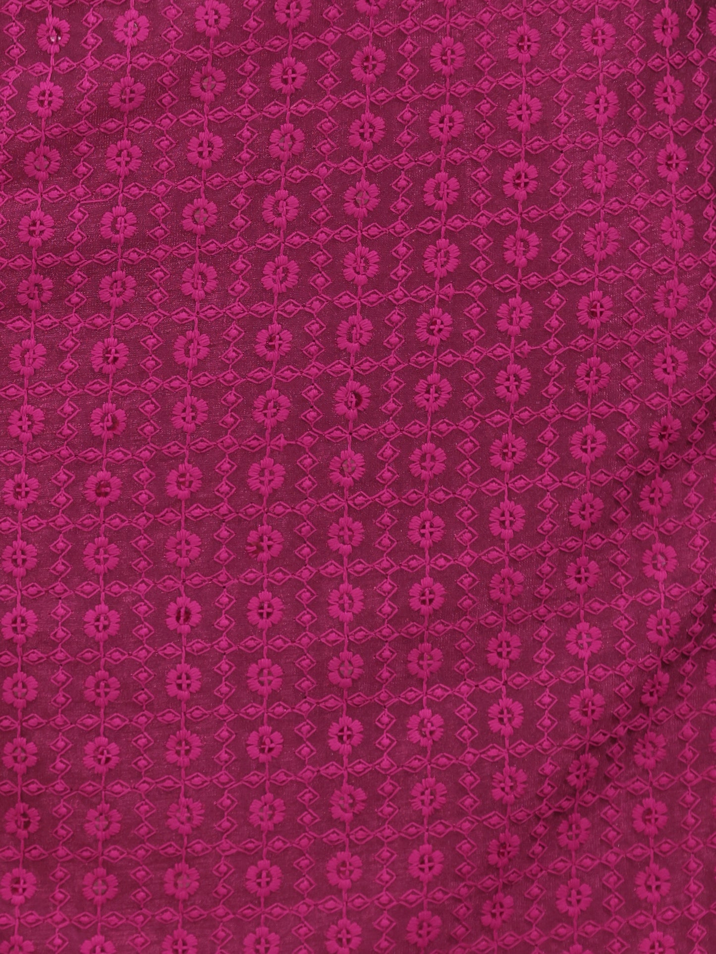 Embroidered Poly Silk Solid Straight Purple Kurta