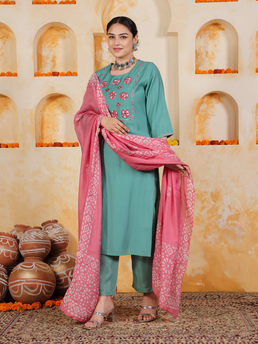 Blended Silk Bandhani Pink Dupatta