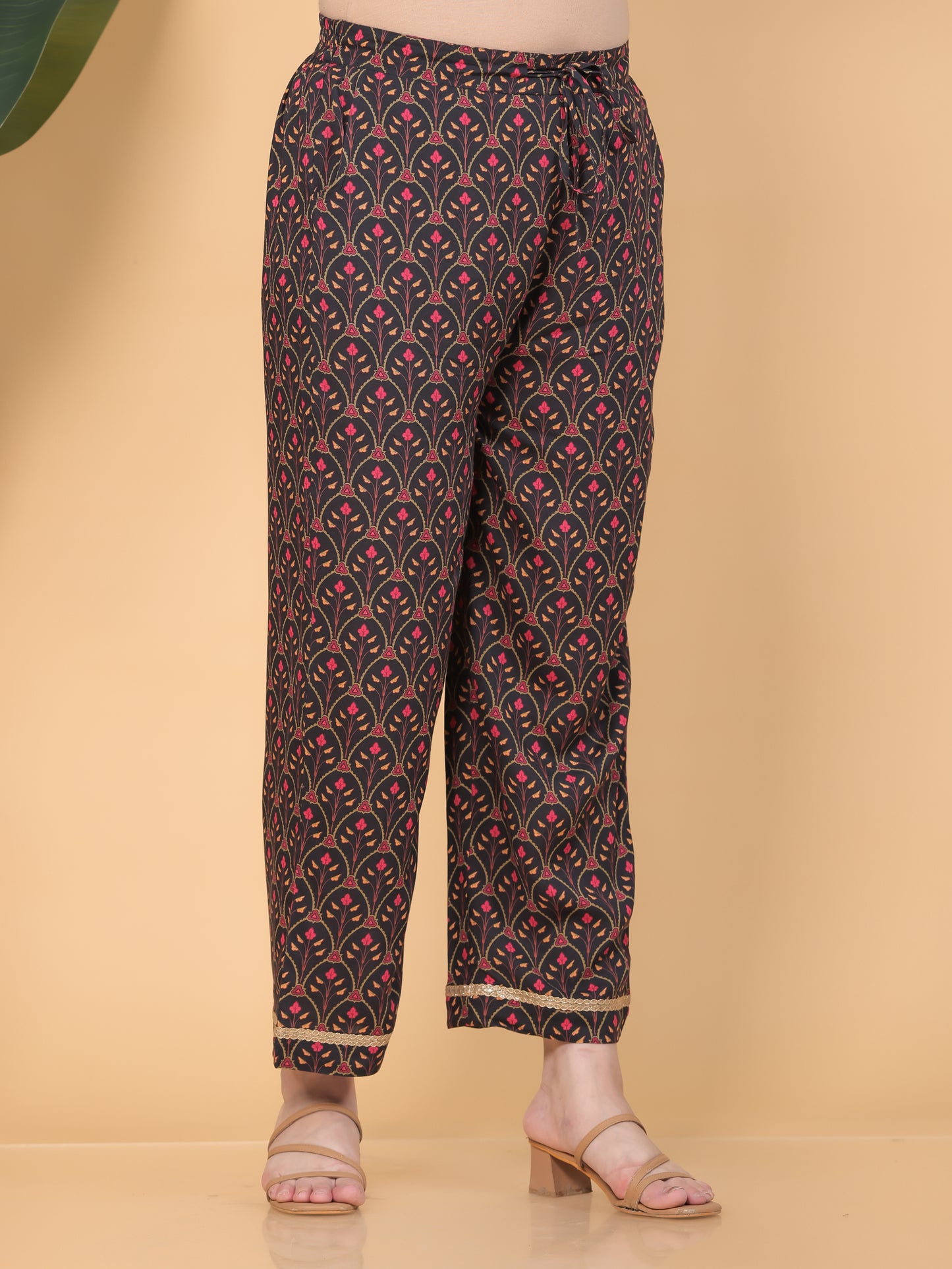 Viscose Solid Flared Black Kurta