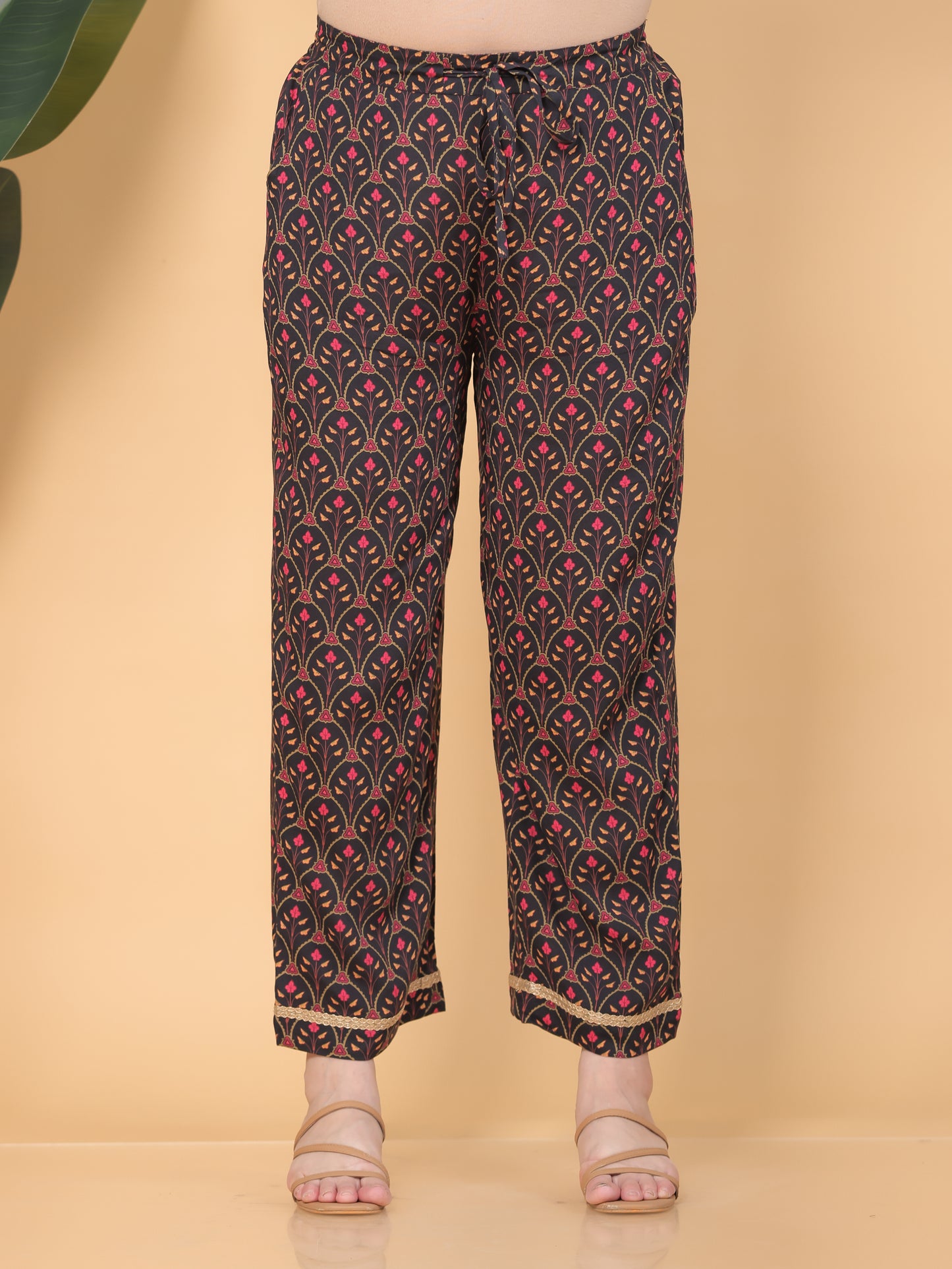 Viscose Solid Flared Black Kurta