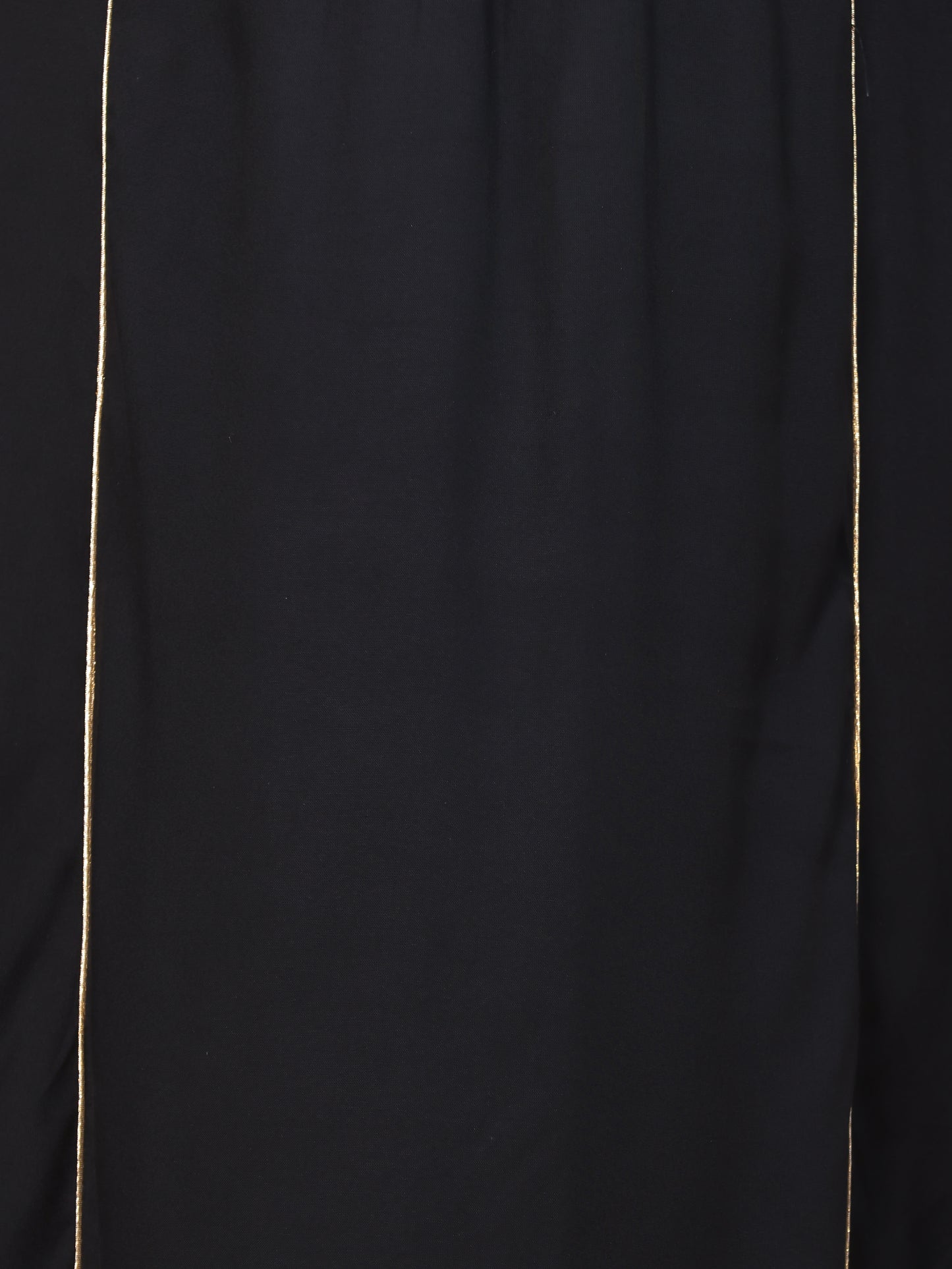Viscose Solid Flared Black Kurta
