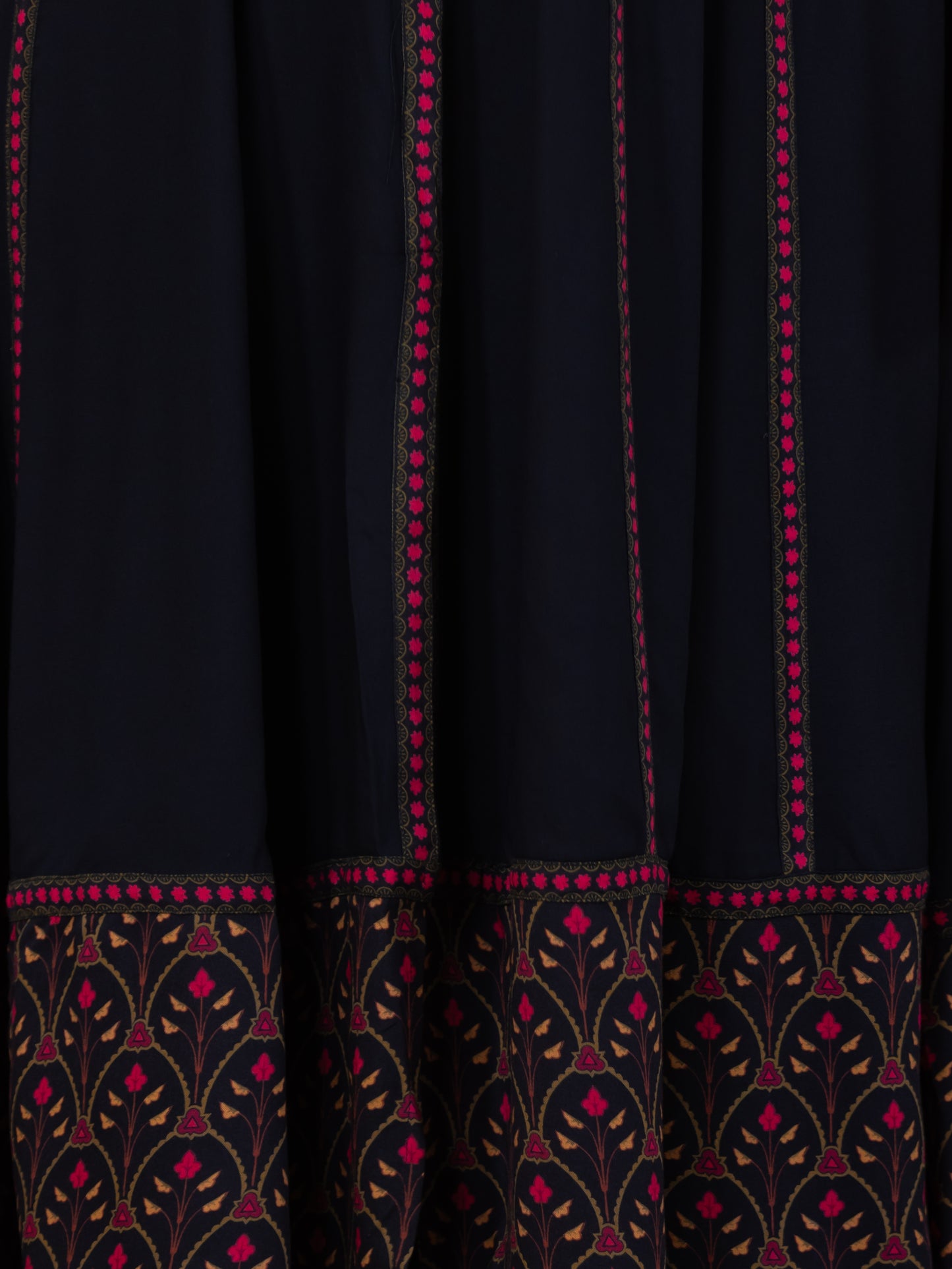 Viscose Solid Anarkali Black Kurta