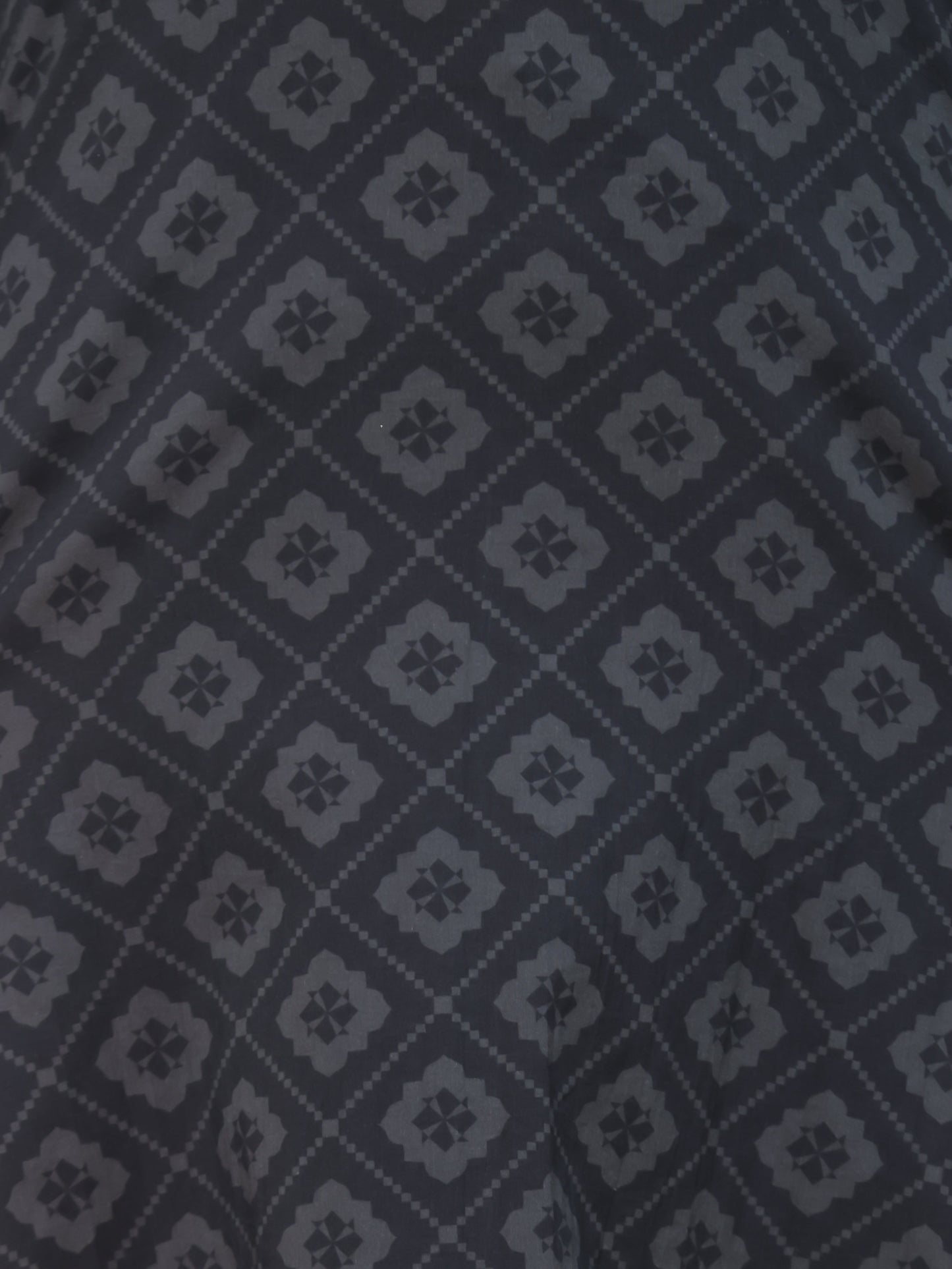 Soft Cotton Floral Straight Black Kurta