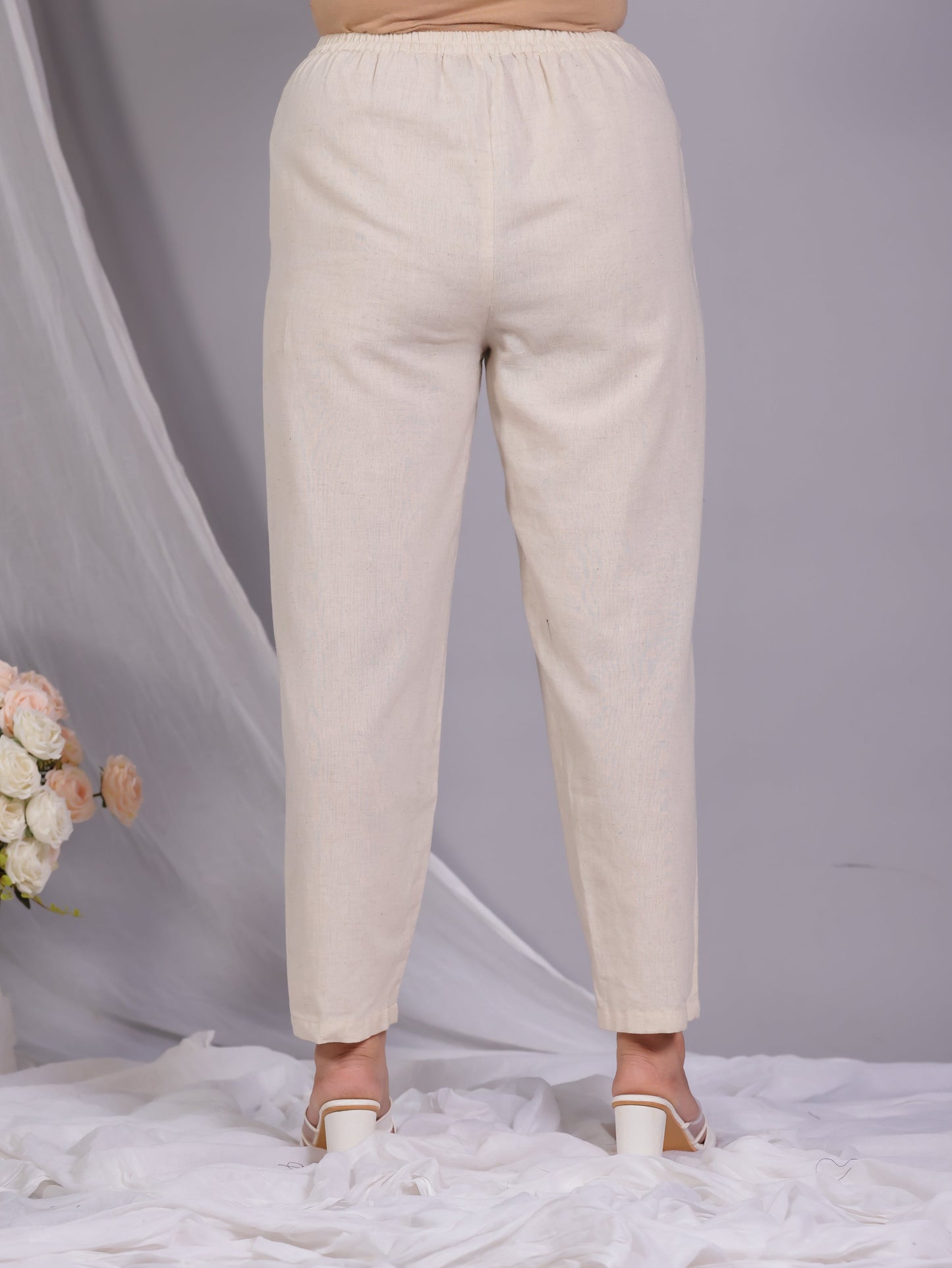 Soft Cotton Floral Flared Green Kurta