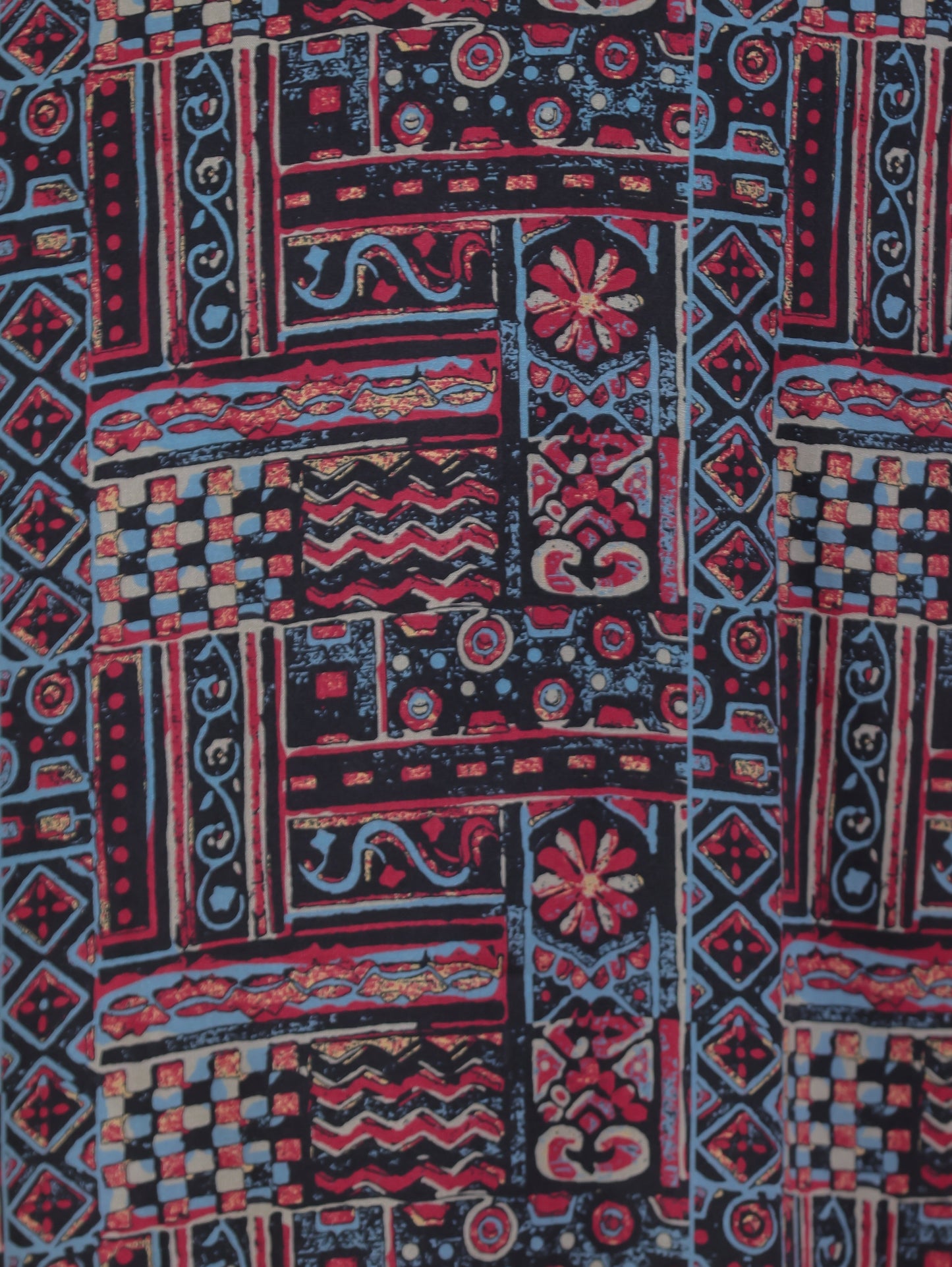 Viscose Patchwork Straight Black Kurta