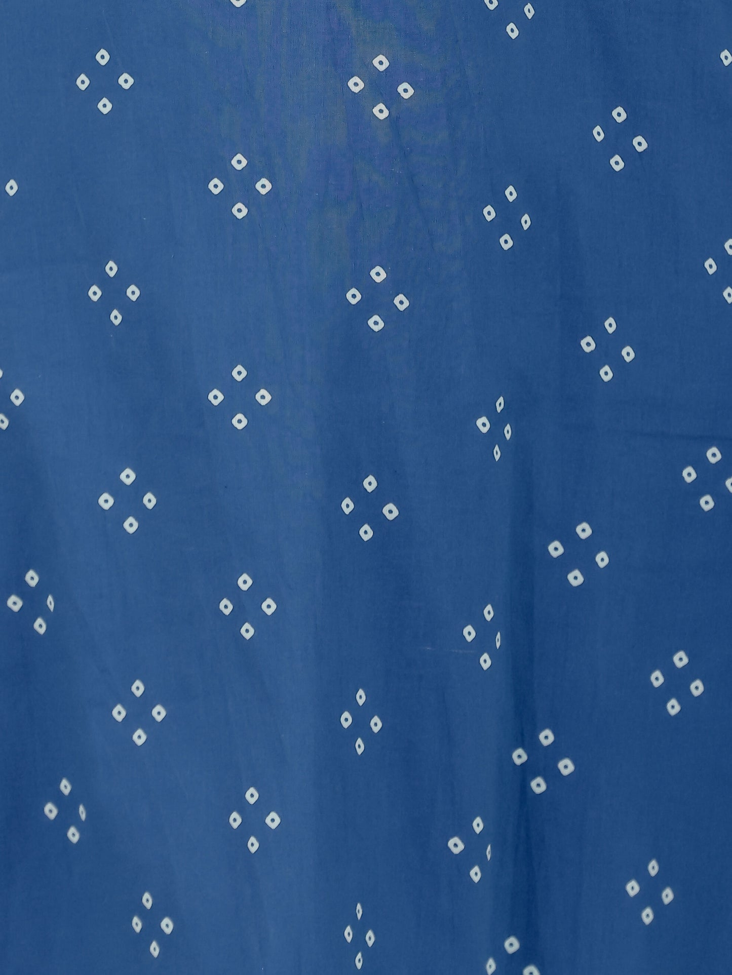 Embroidered Soft Cotton Bandhani Blue