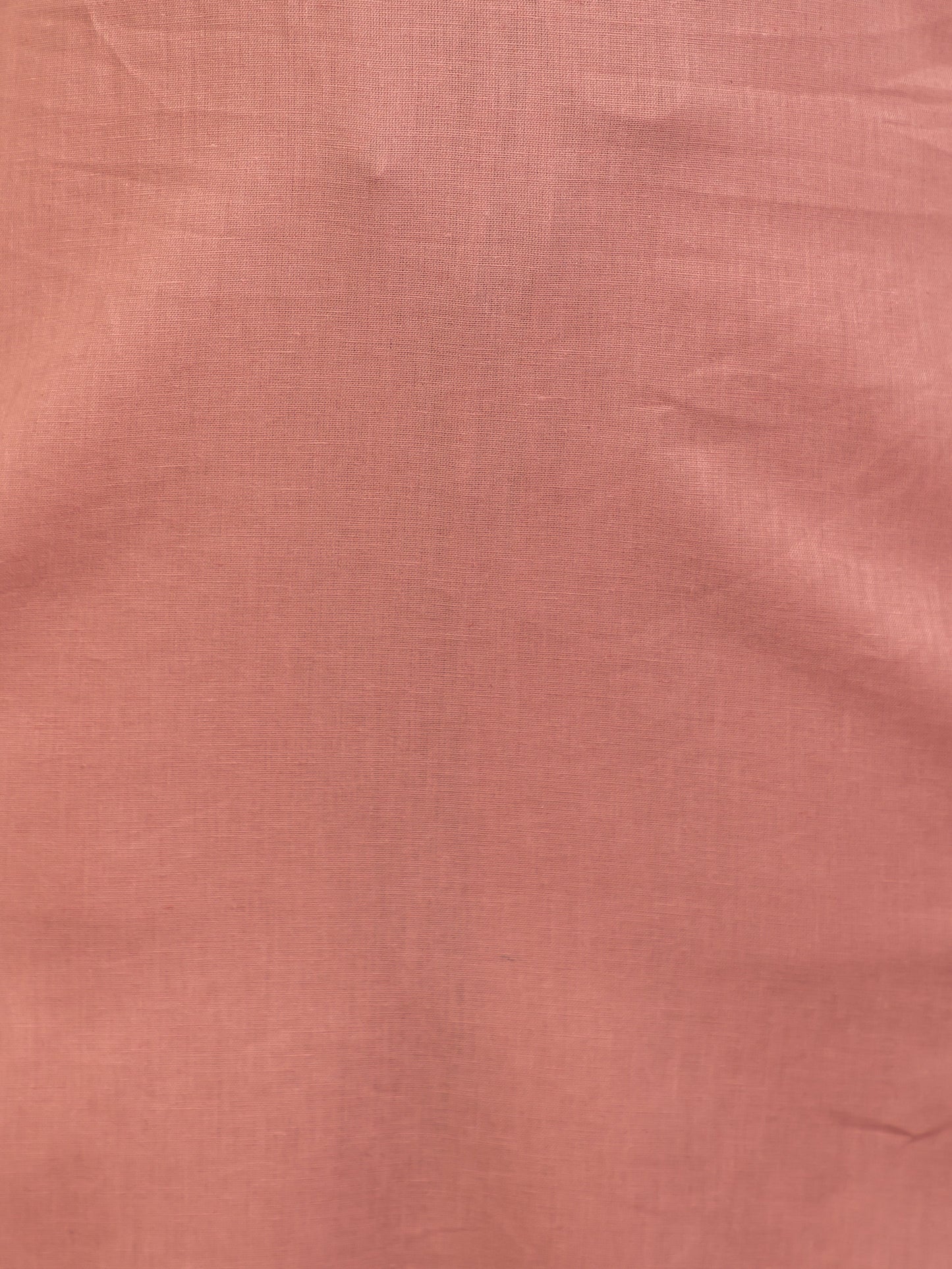 Embroidered Linen Cotton Solid Straight Pink Kurta