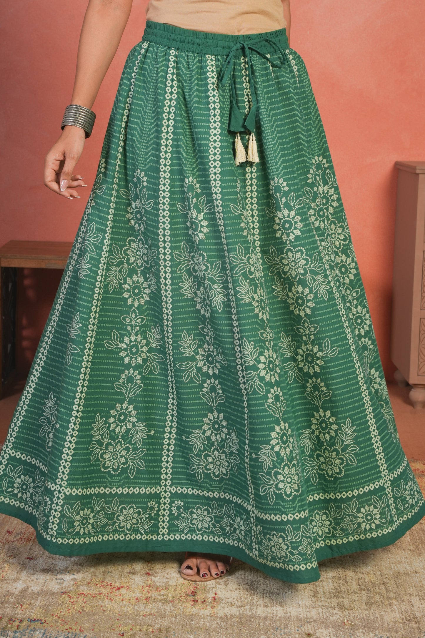Embroidered Soft Cotton Solid Straight Green Kurta