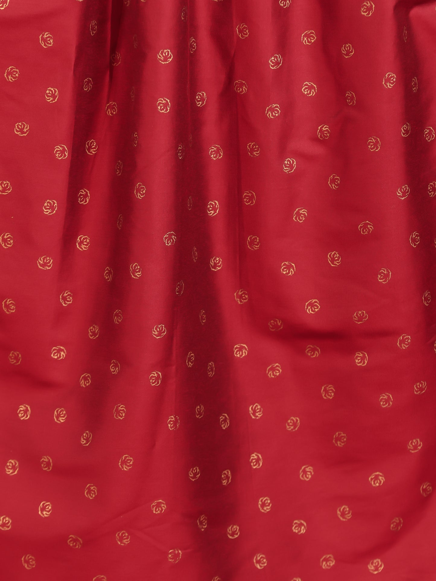 Embroidered Roman silk Gold foil Red Kurta