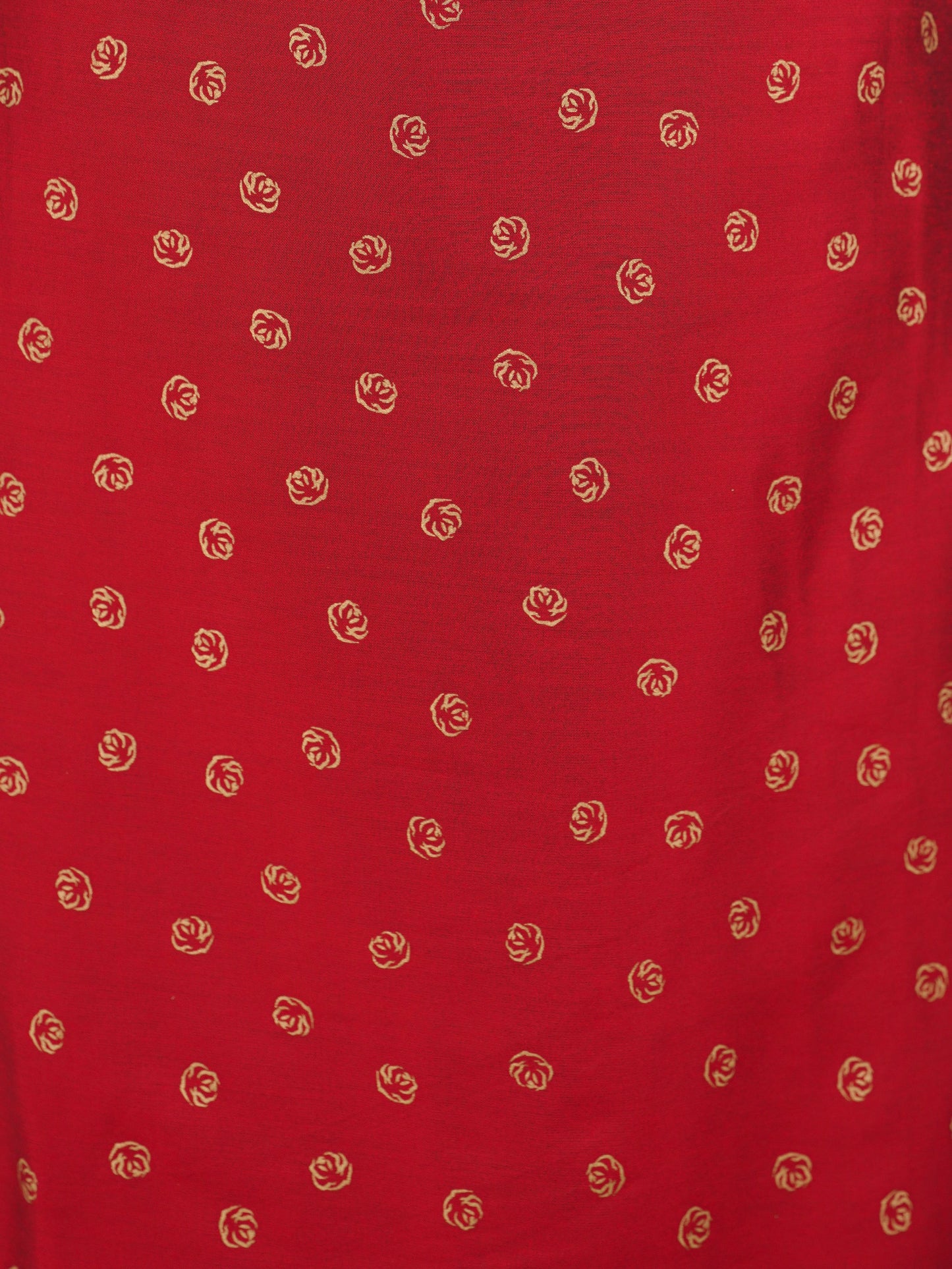 Chanderi Gold foil Straight Red Kurta