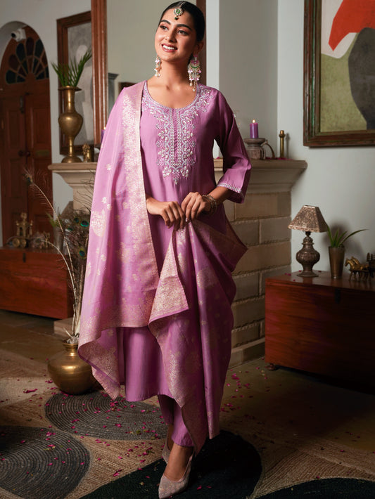 Jacquard Onion Pink Dupatta