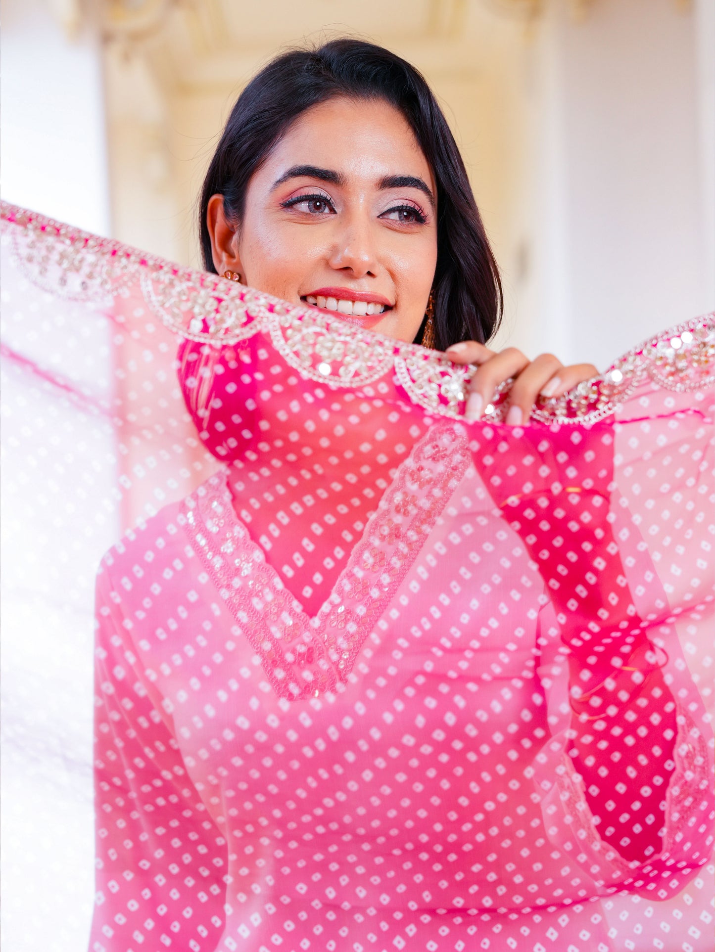 Embroidered Slub Solid Straight Off White Kurta