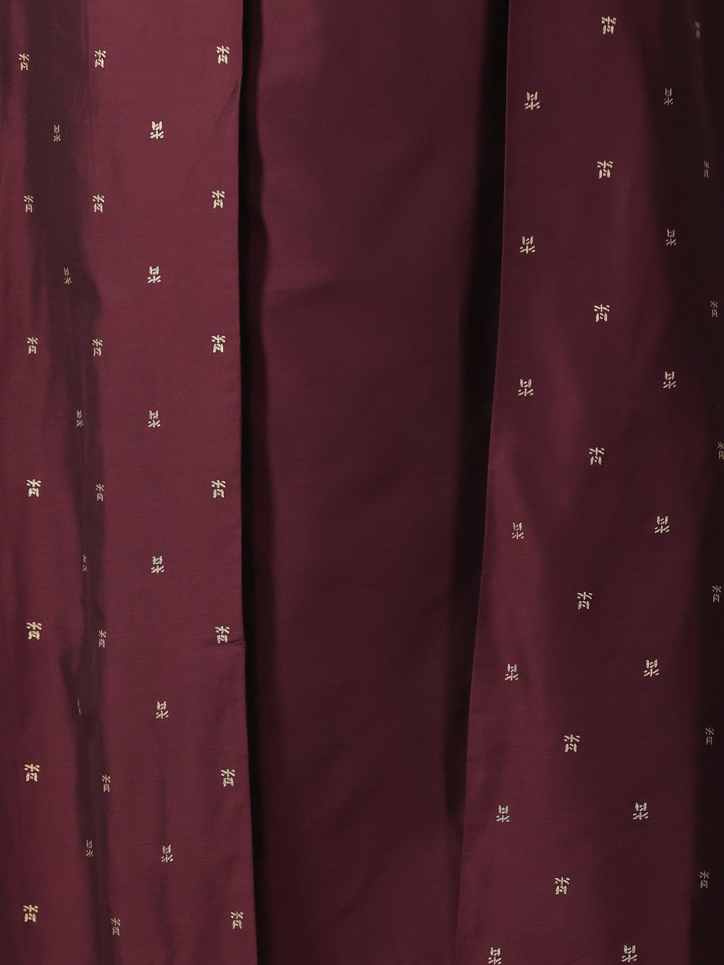 Chanderi Solid A-line Wine Kurta