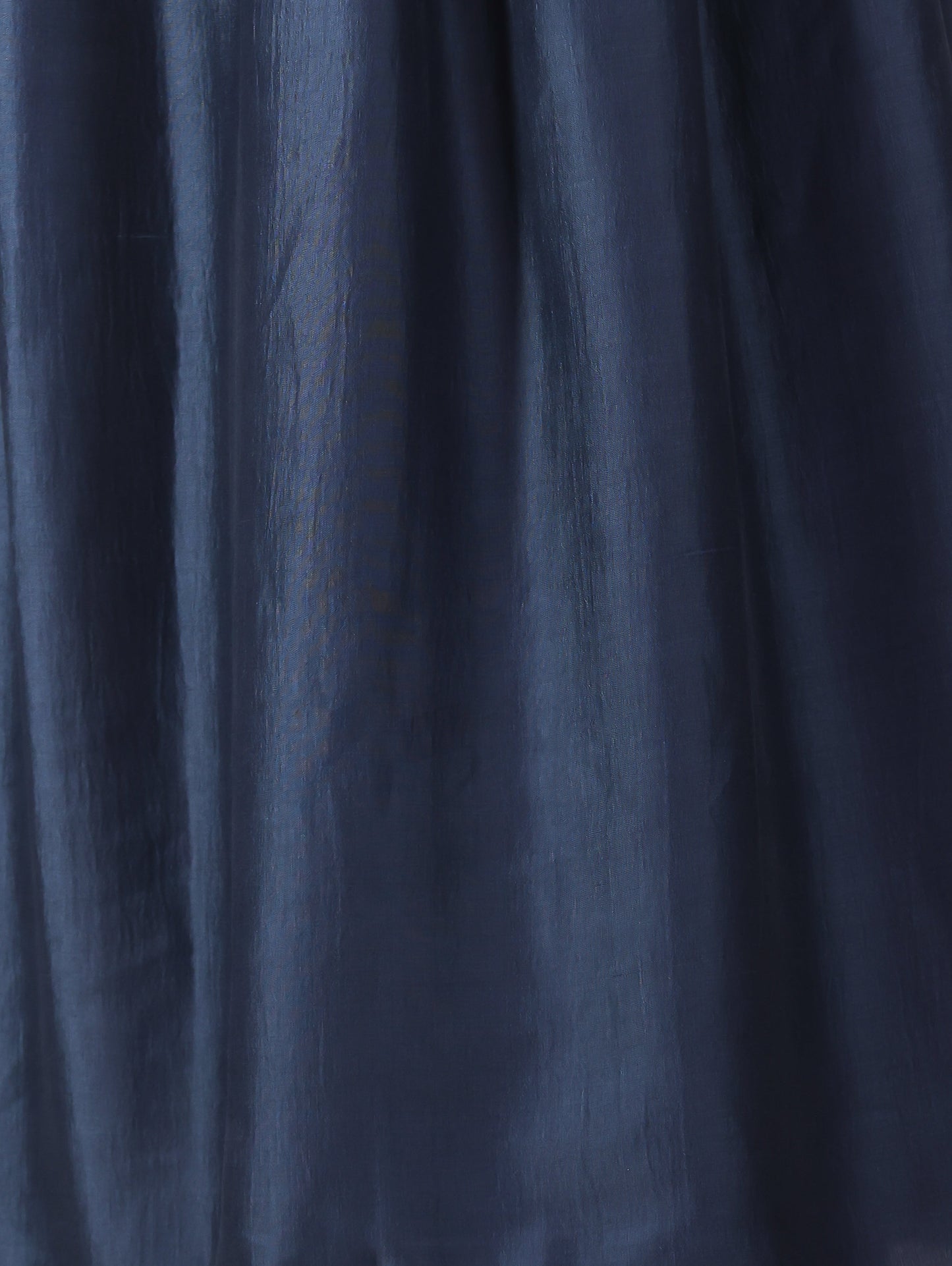 Embroidered Crepe Solid Flared Blue Kurta