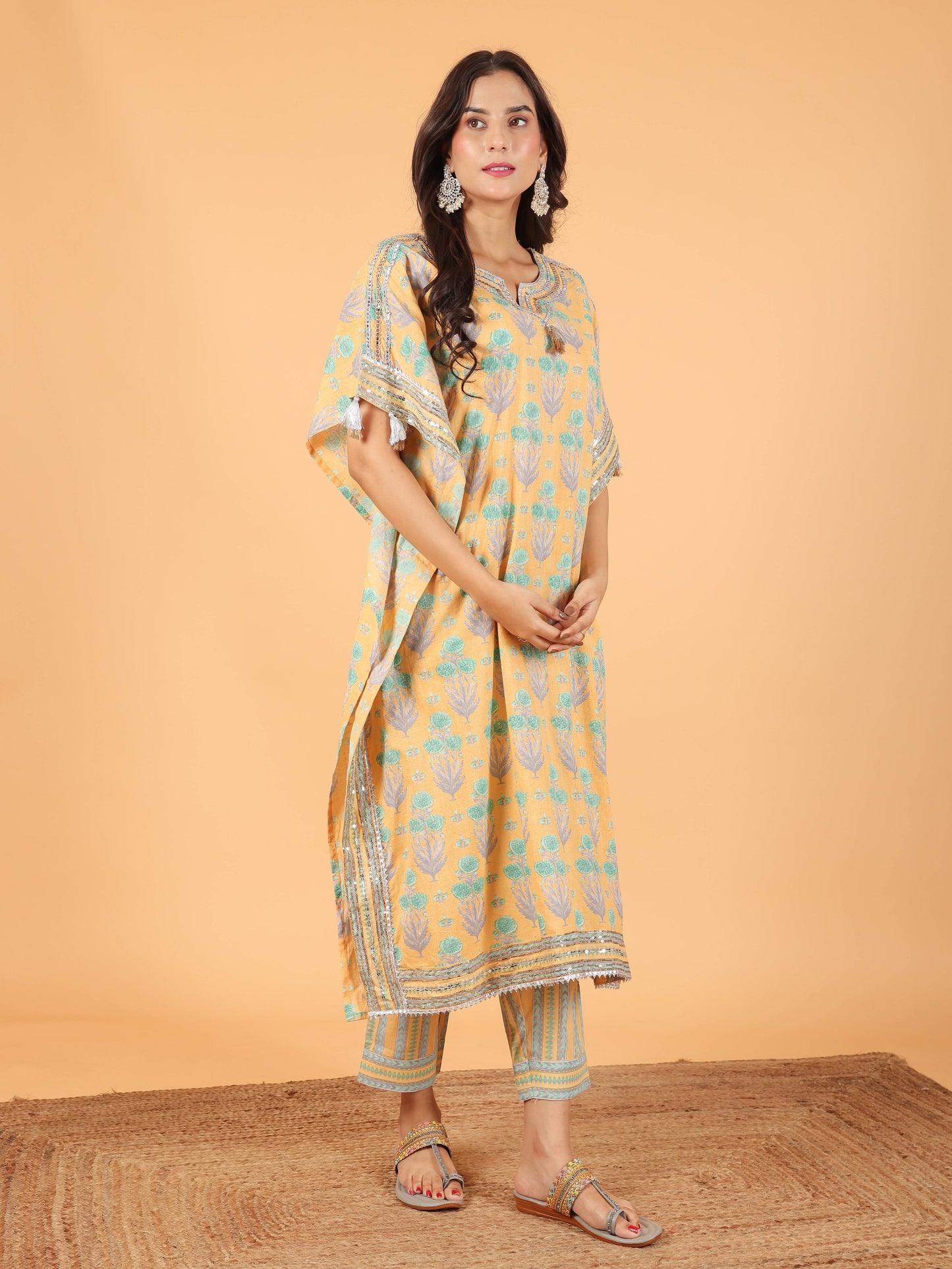 Soft Cotton Floral Kurta